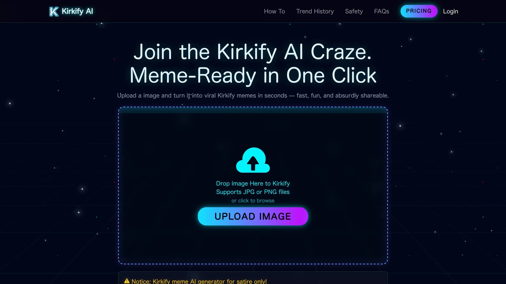 kirkify-ai-ai homepage