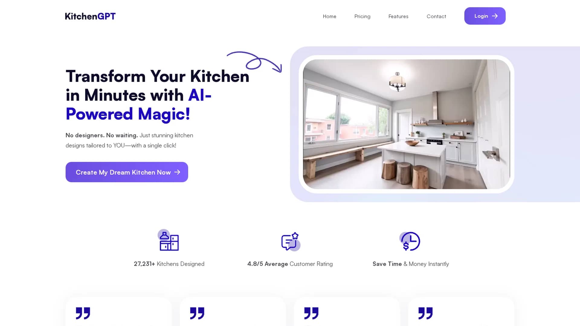kitchengpt homepage