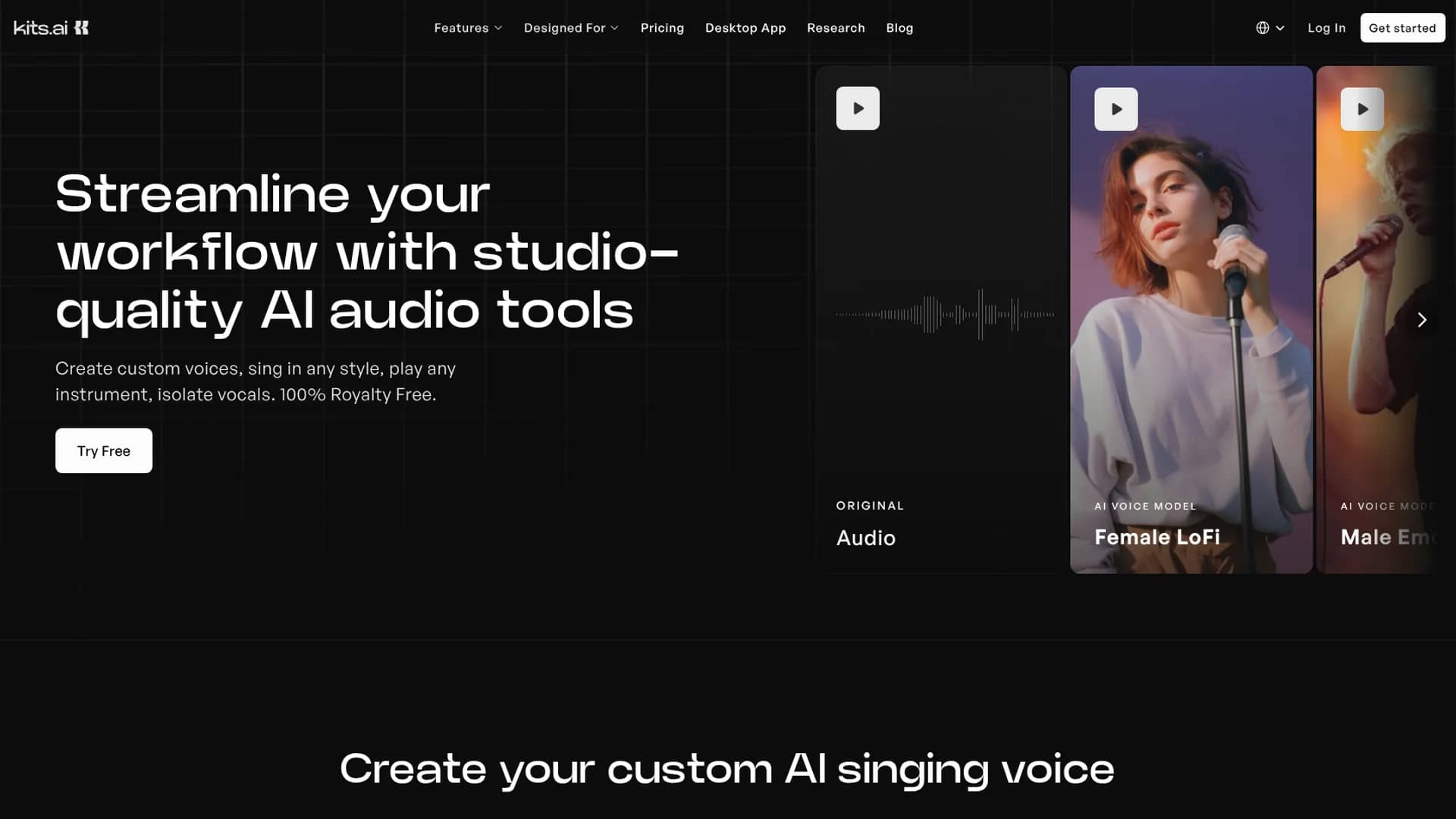 kits-ai homepage