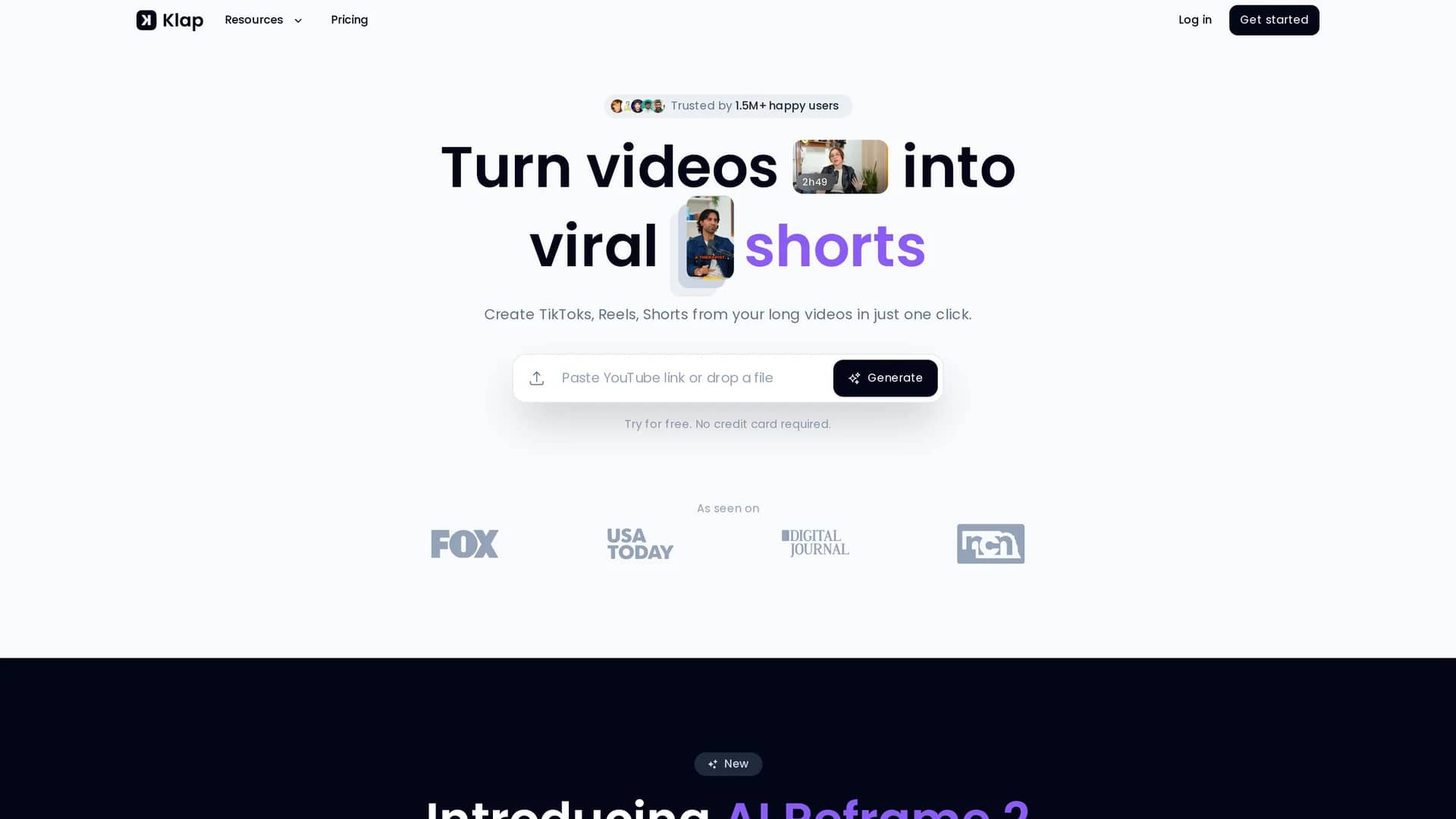 klap homepage
