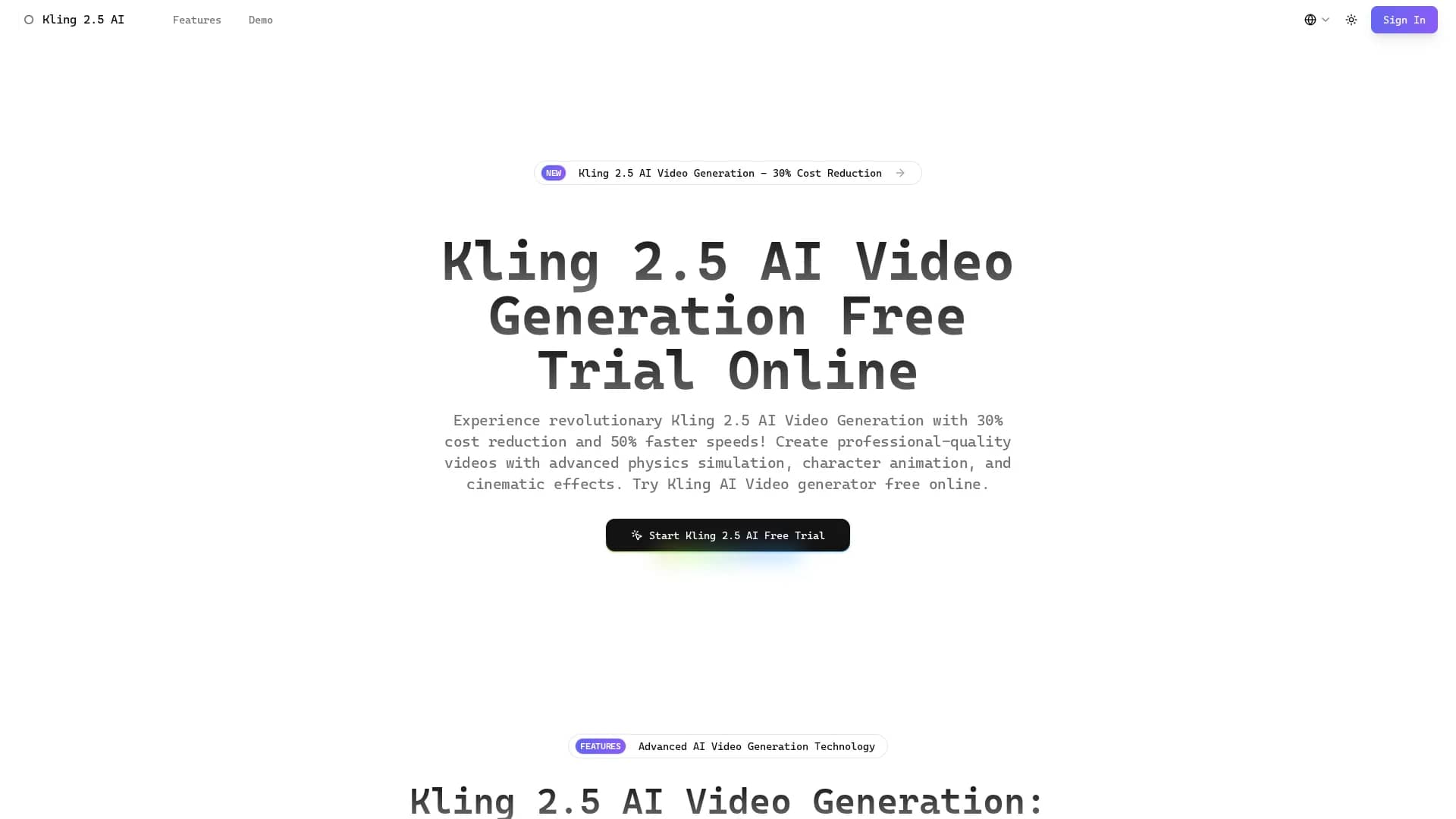 kling-2-5 homepage