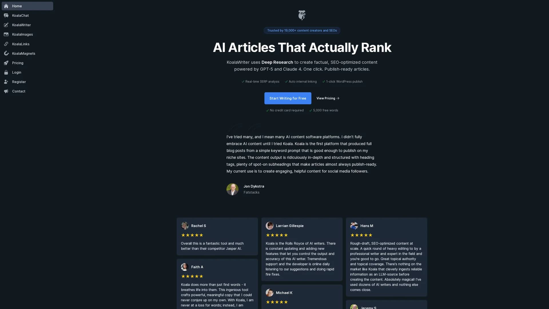 koalawriter homepage