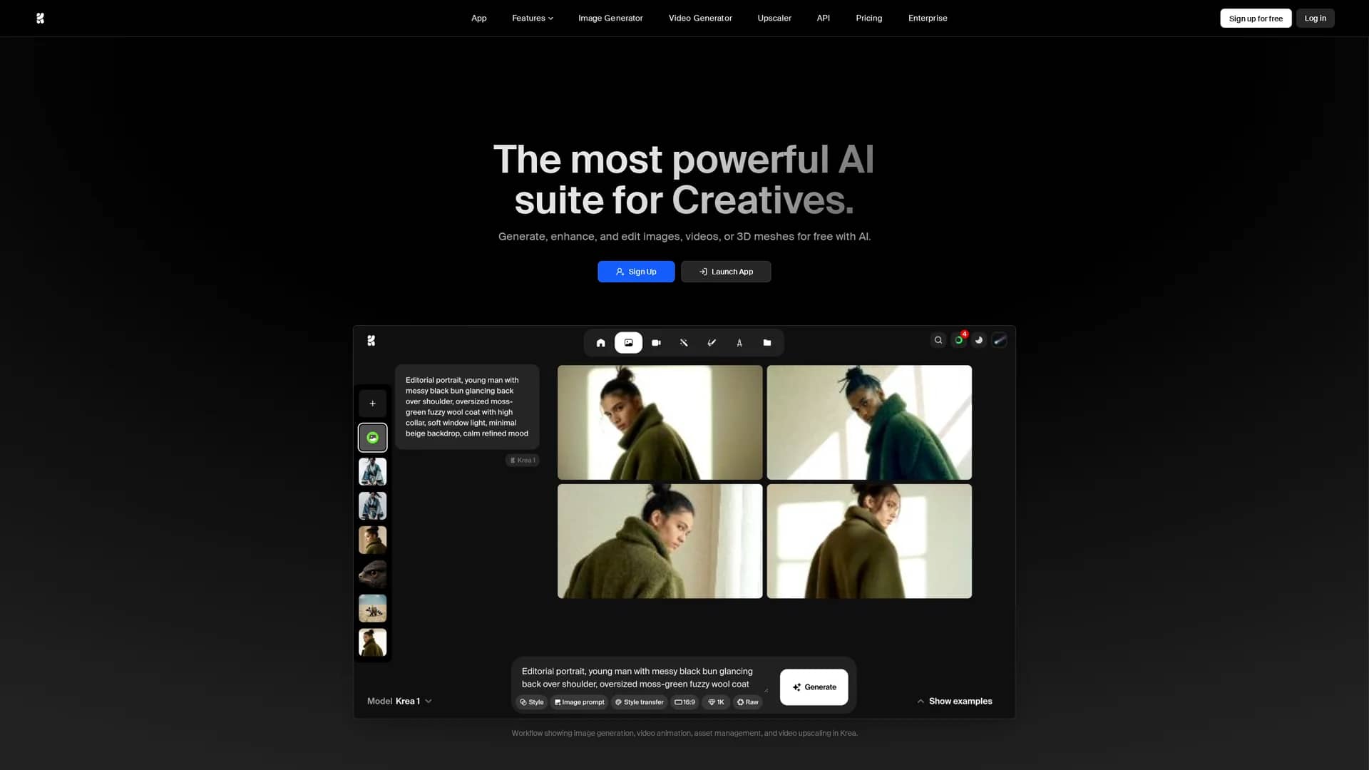 krea homepage