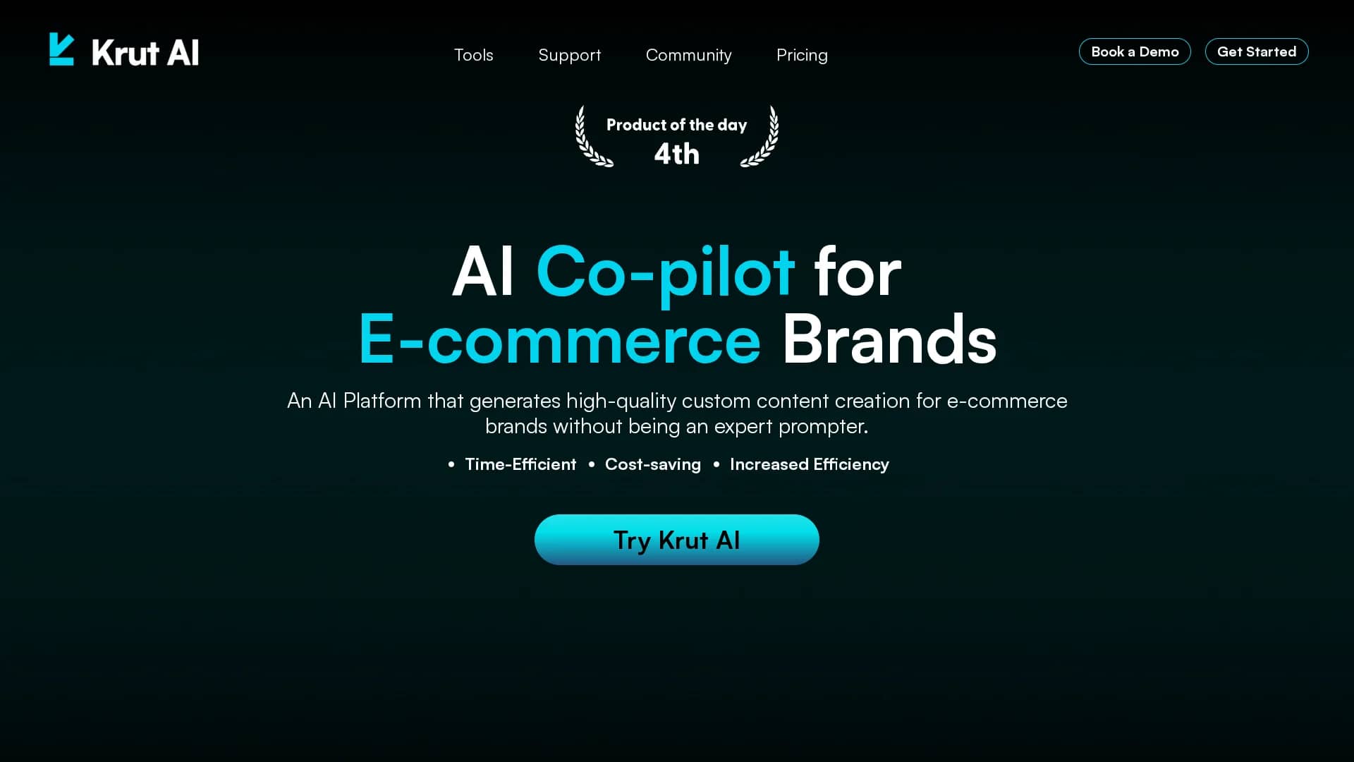 krut-ai homepage