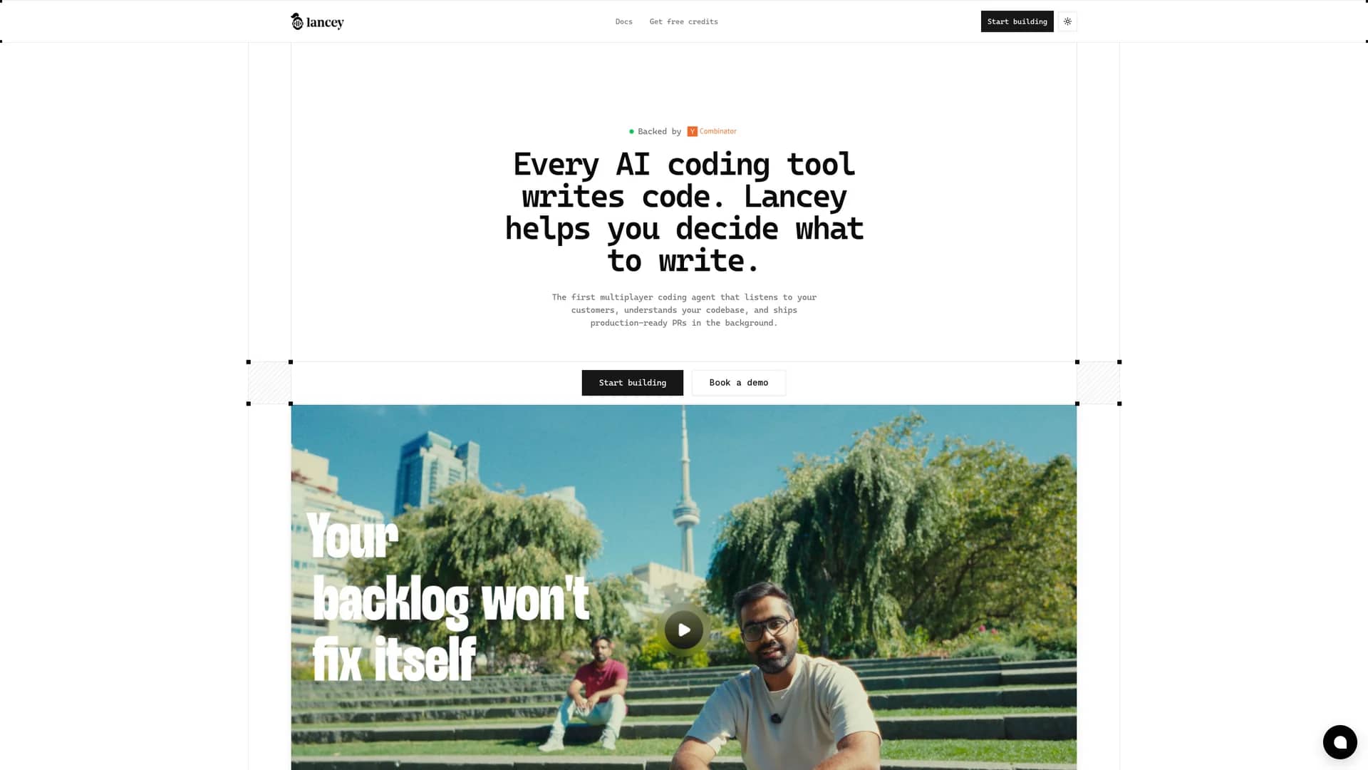 lancey homepage
