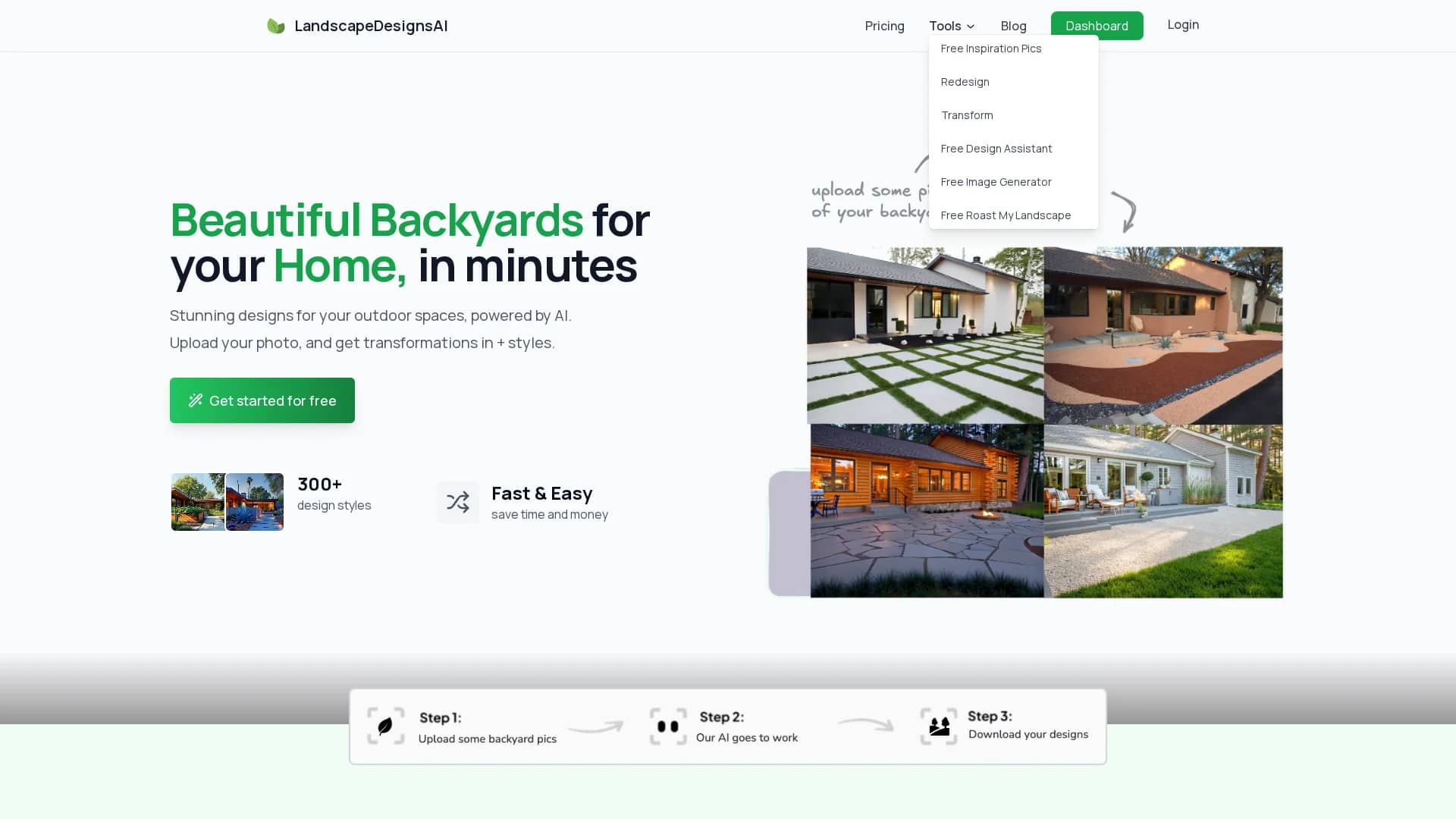 landscape-designs-ai homepage