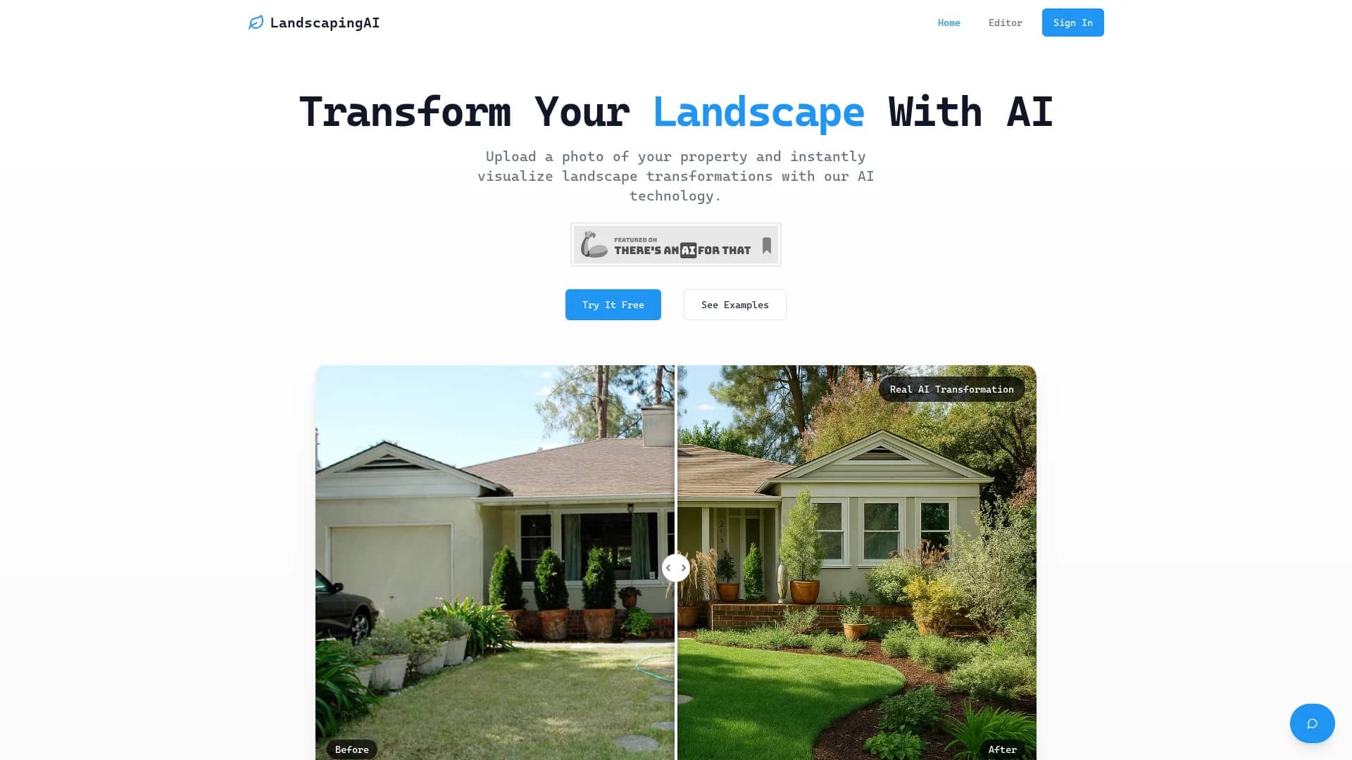 landscapingai-site homepage