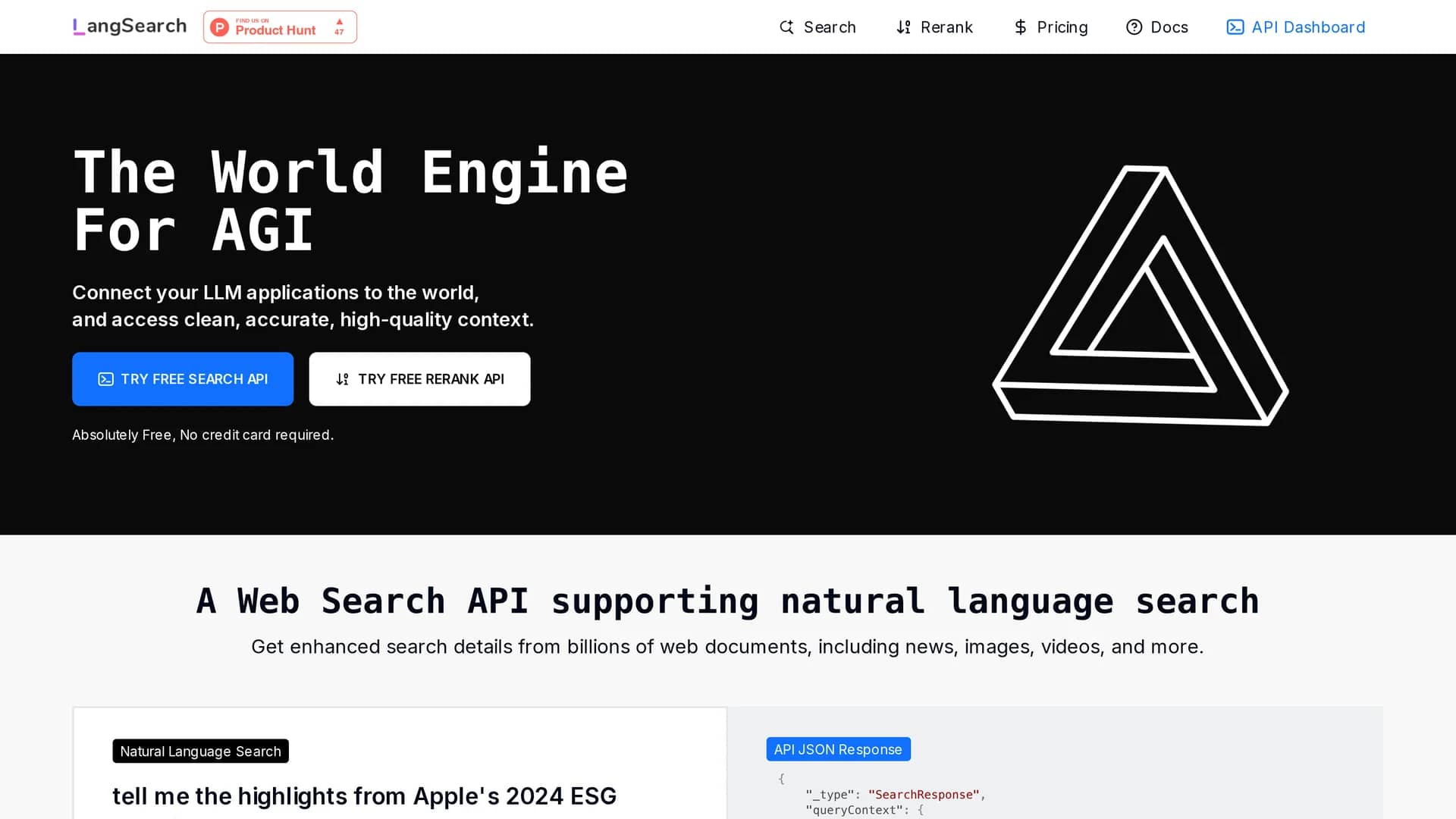 langsearch homepage