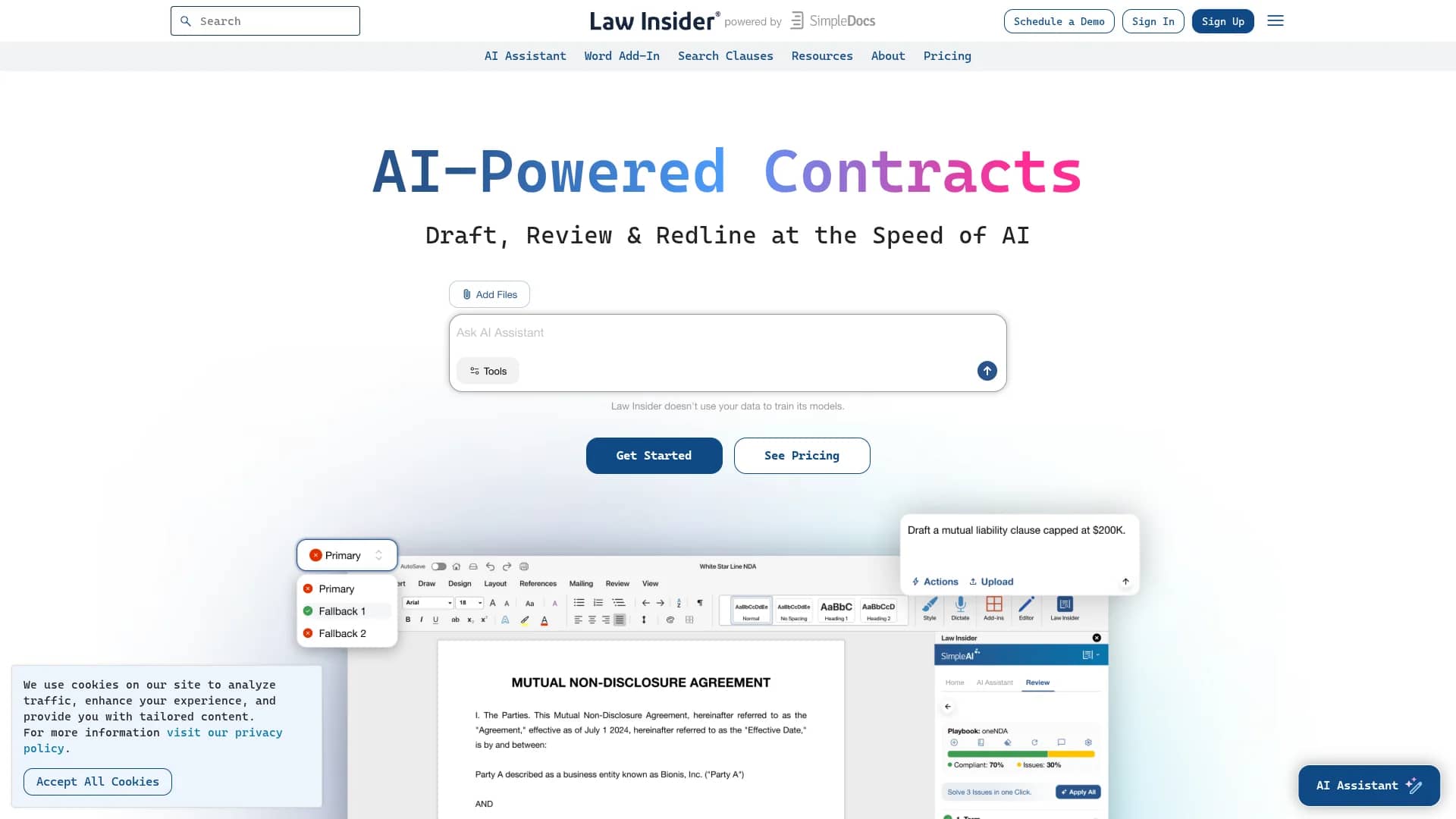 law-insider homepage