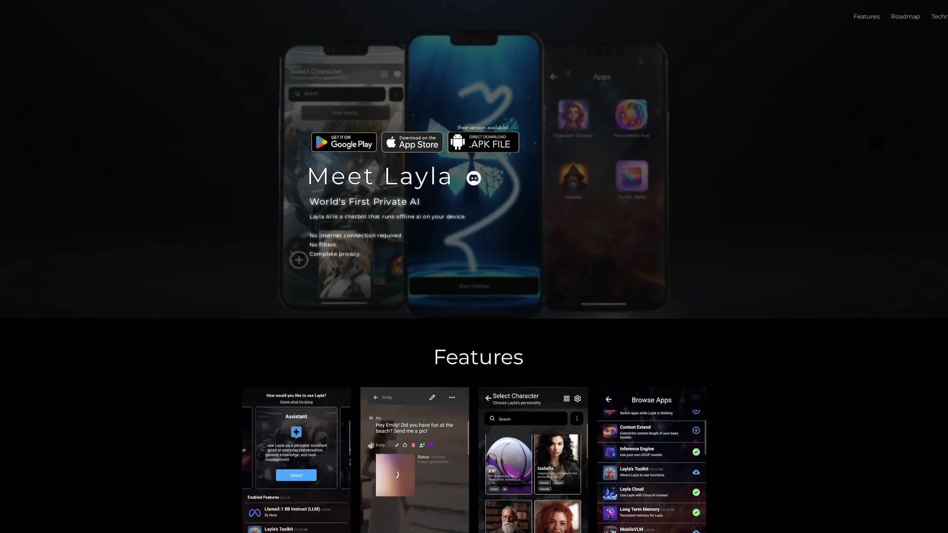 layla homepage