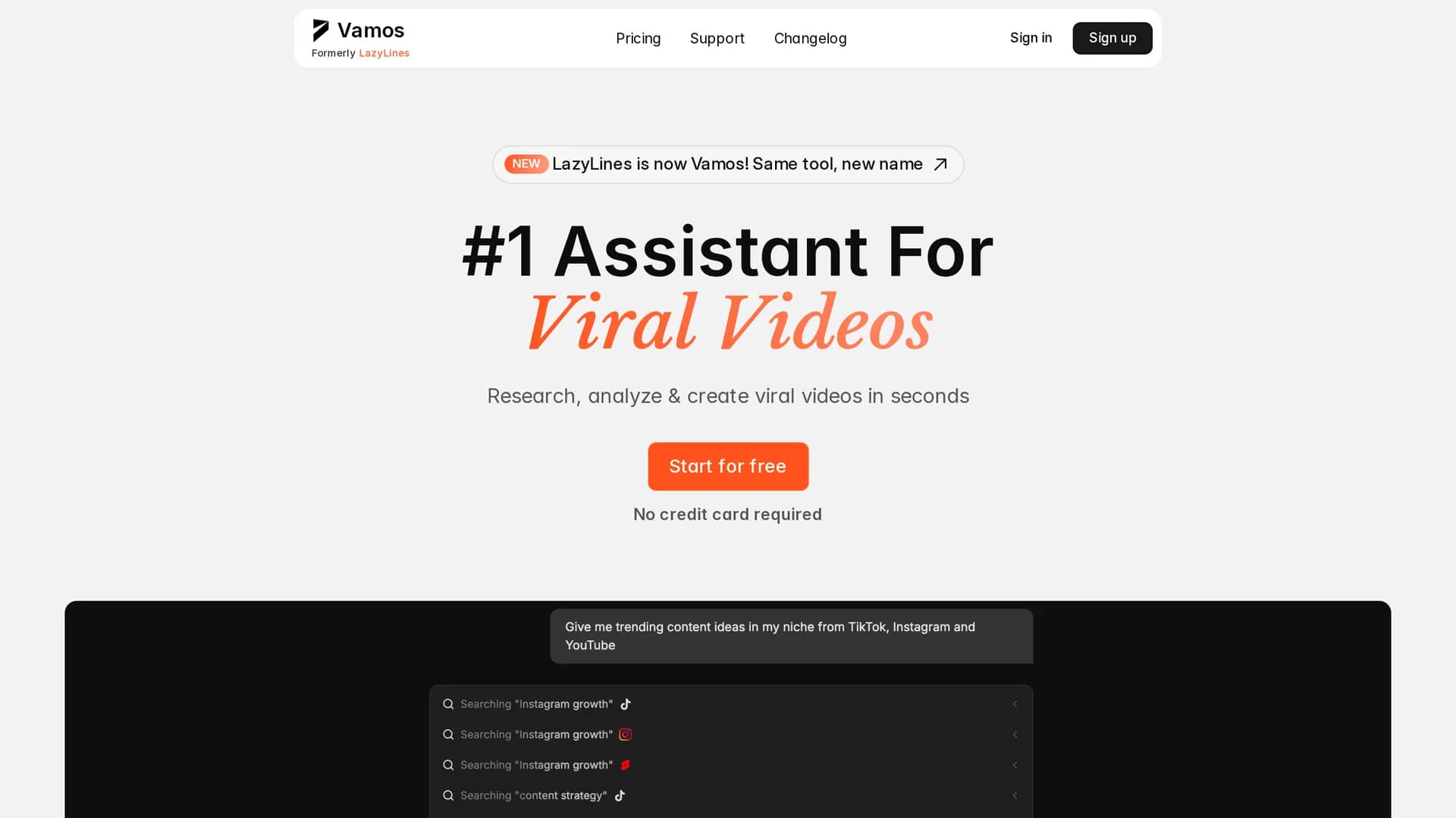 lazylines homepage