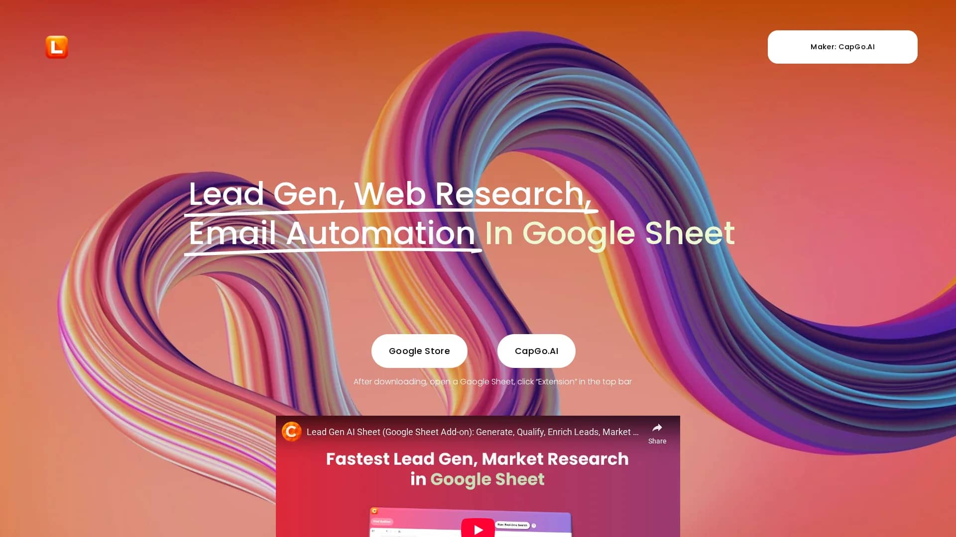leadgensheet homepage