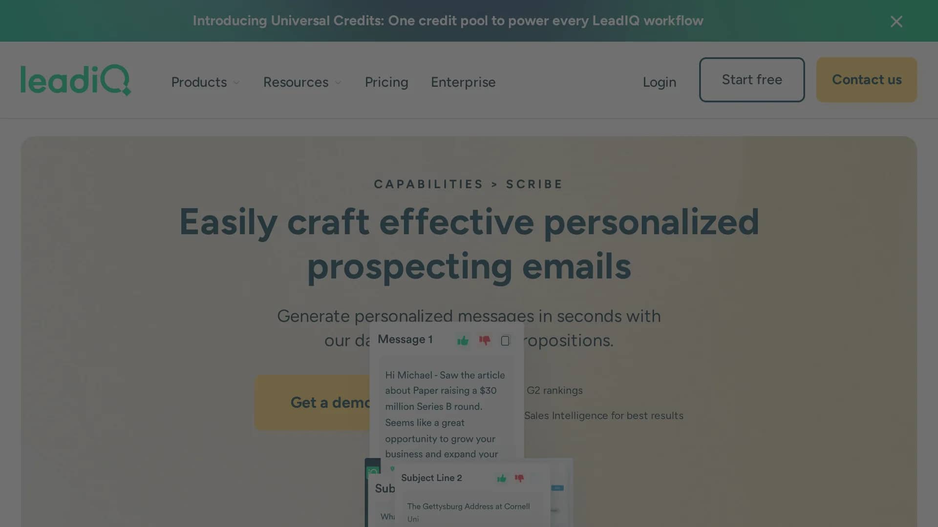 leadiq homepage