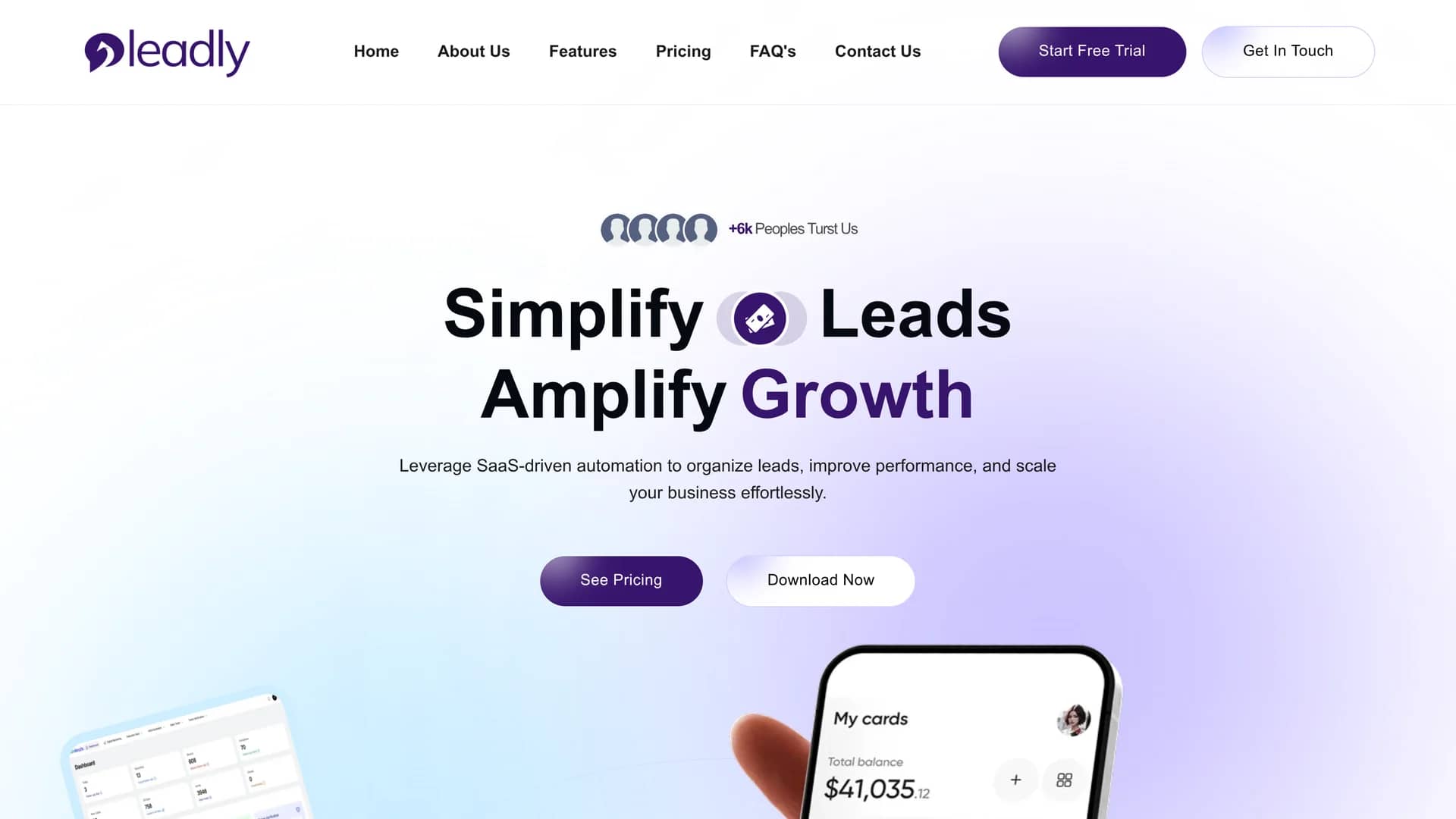 leadly homepage