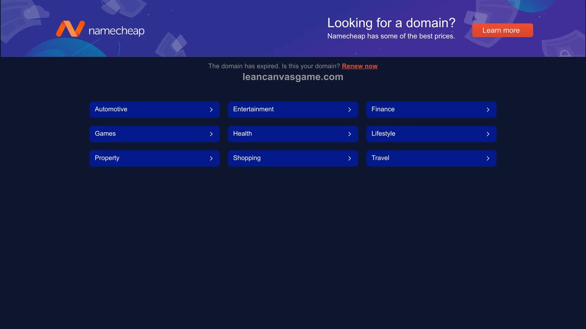 lean-canvas-game homepage