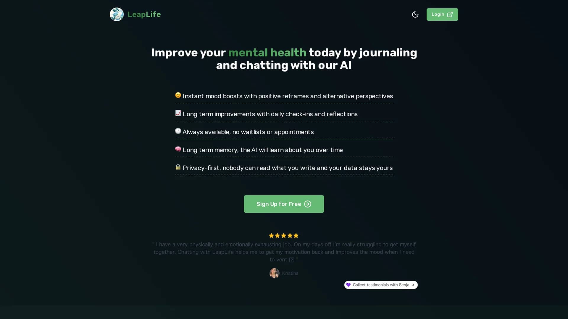leaplife homepage