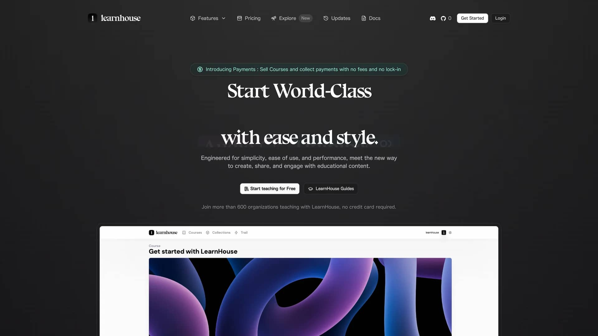 learnhouse homepage