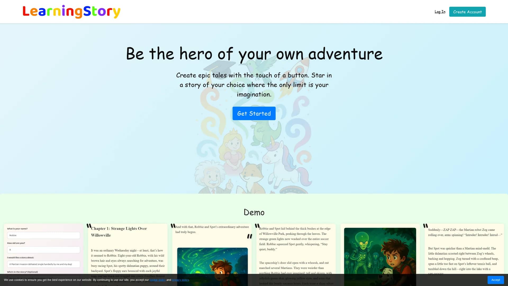 learningstory homepage