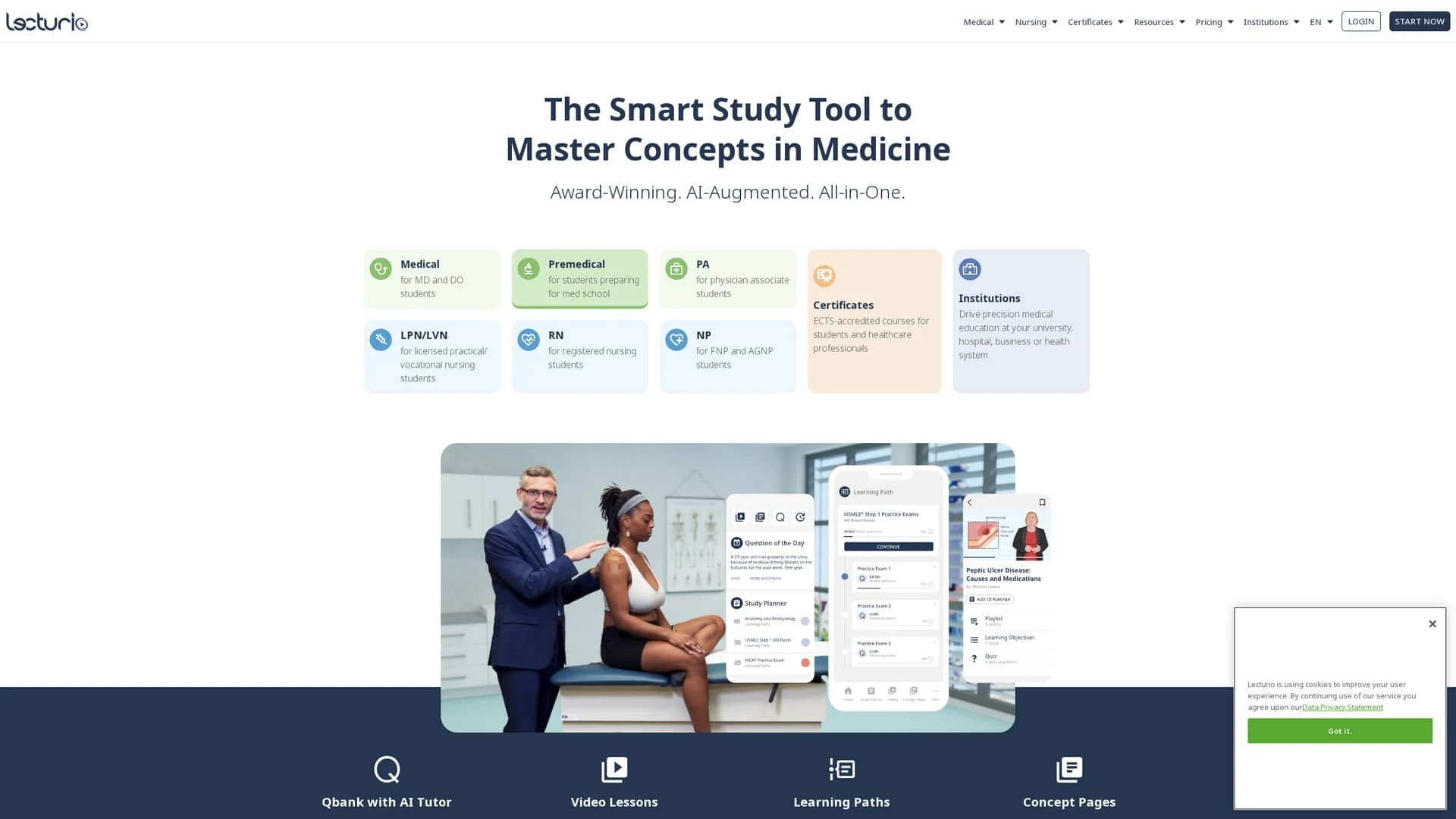 lecturio homepage