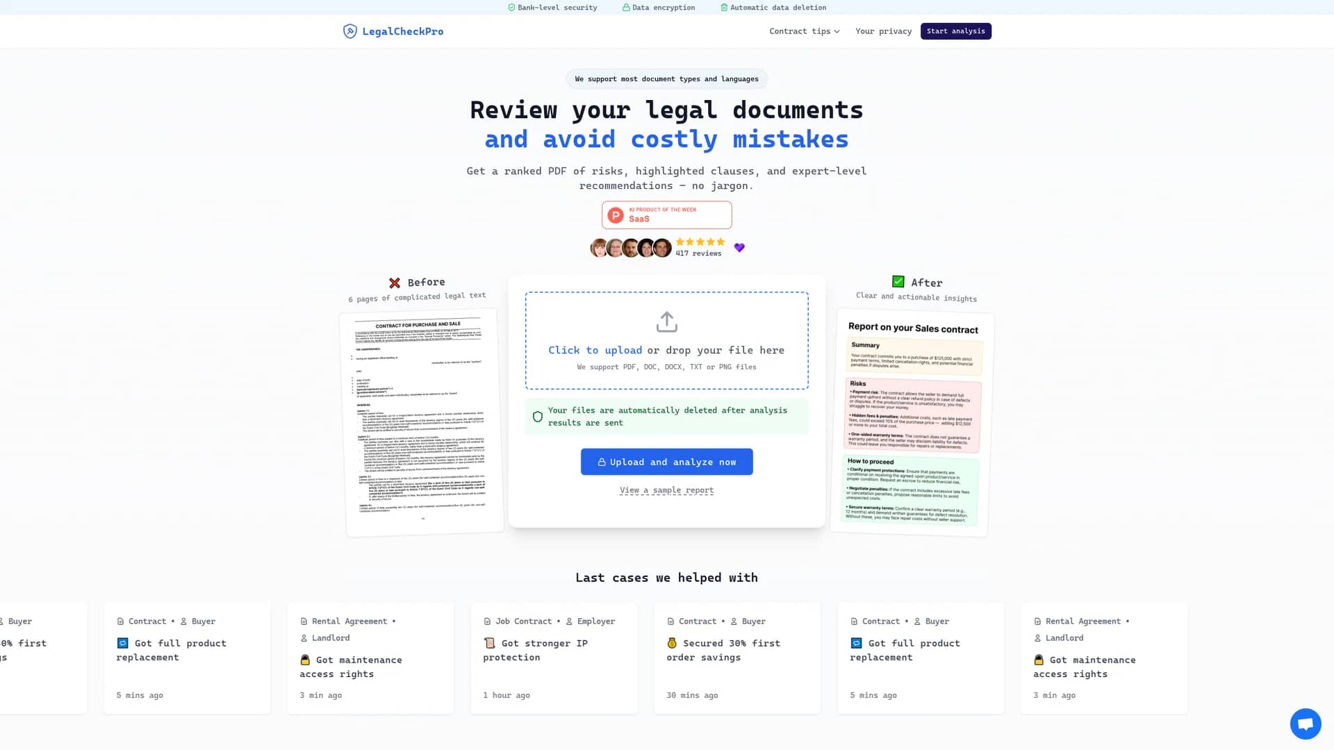 legalcheckpro homepage