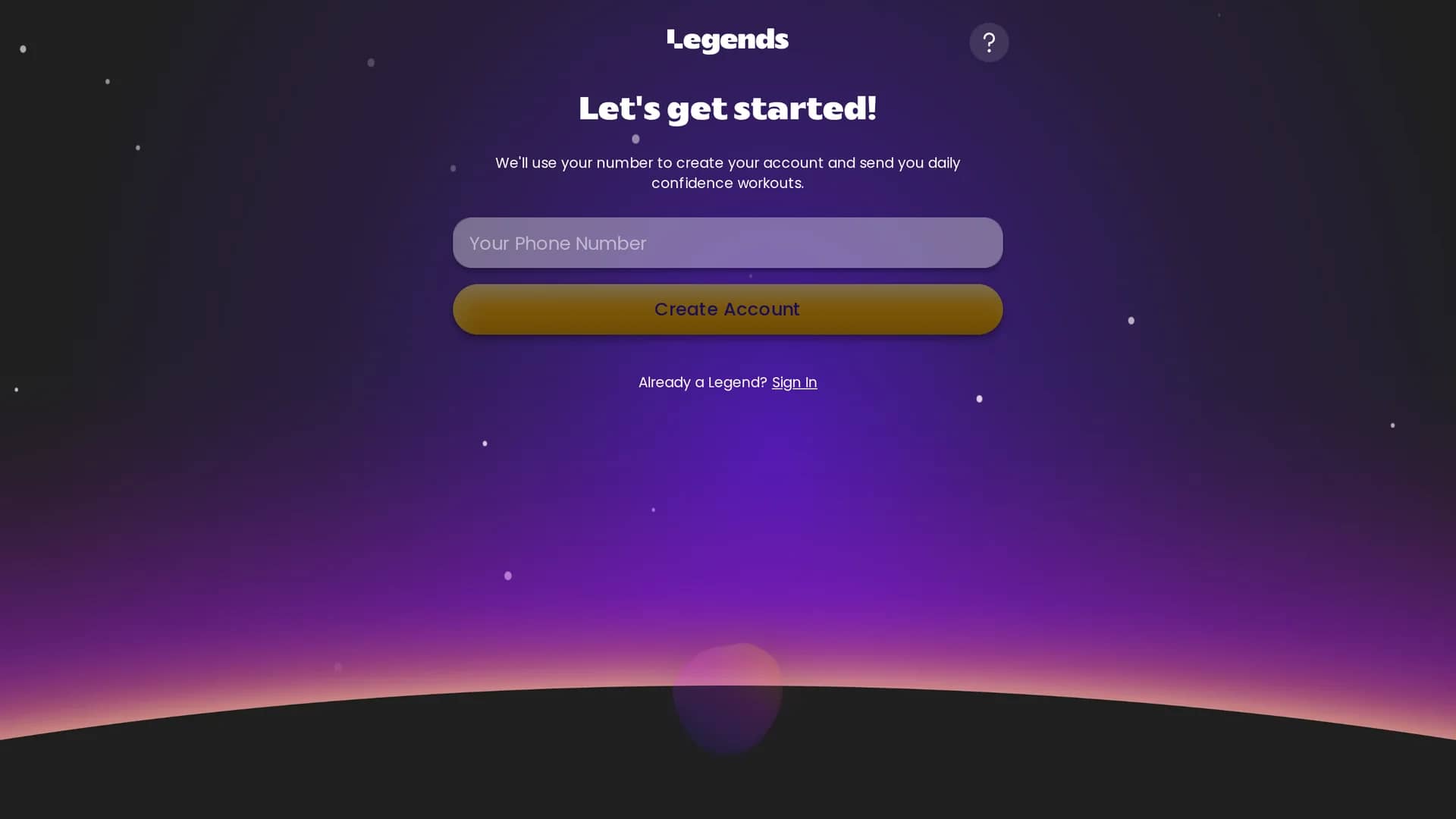 legends homepage