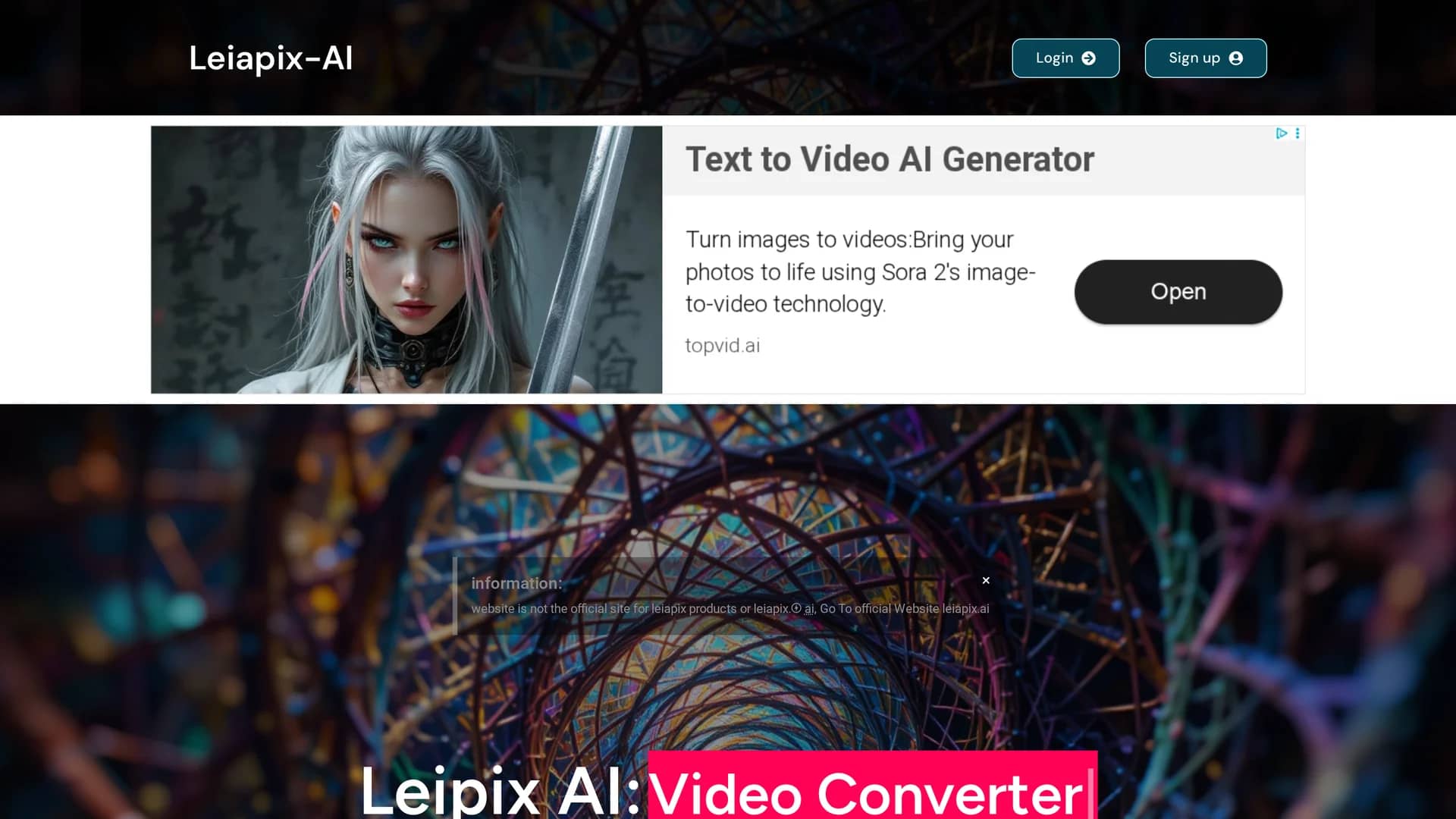 leiapix-ai homepage