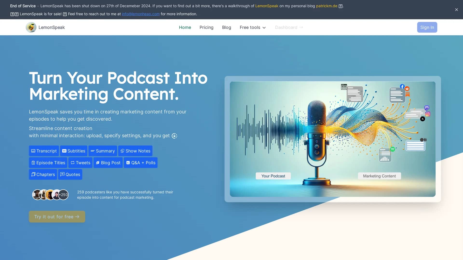 lemonspeak homepage