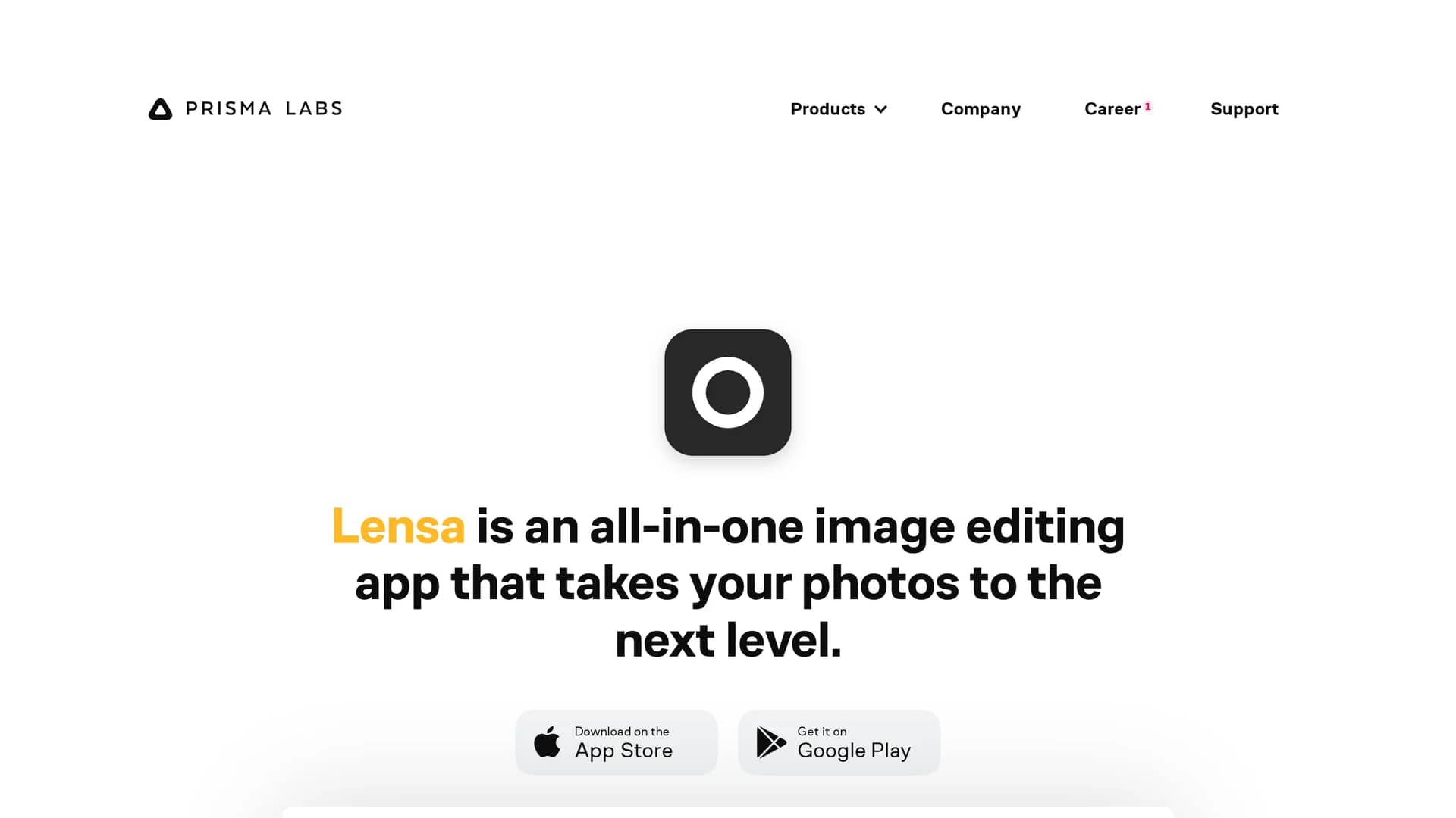 lensa homepage