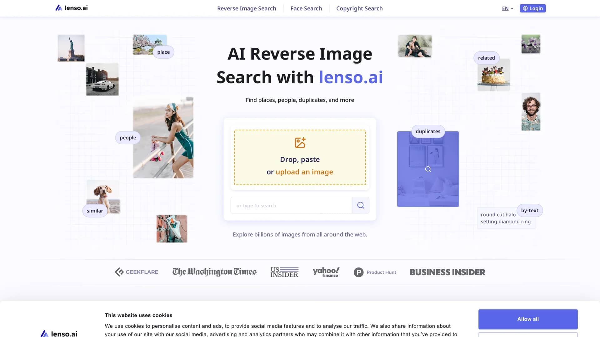 lenso-ai homepage