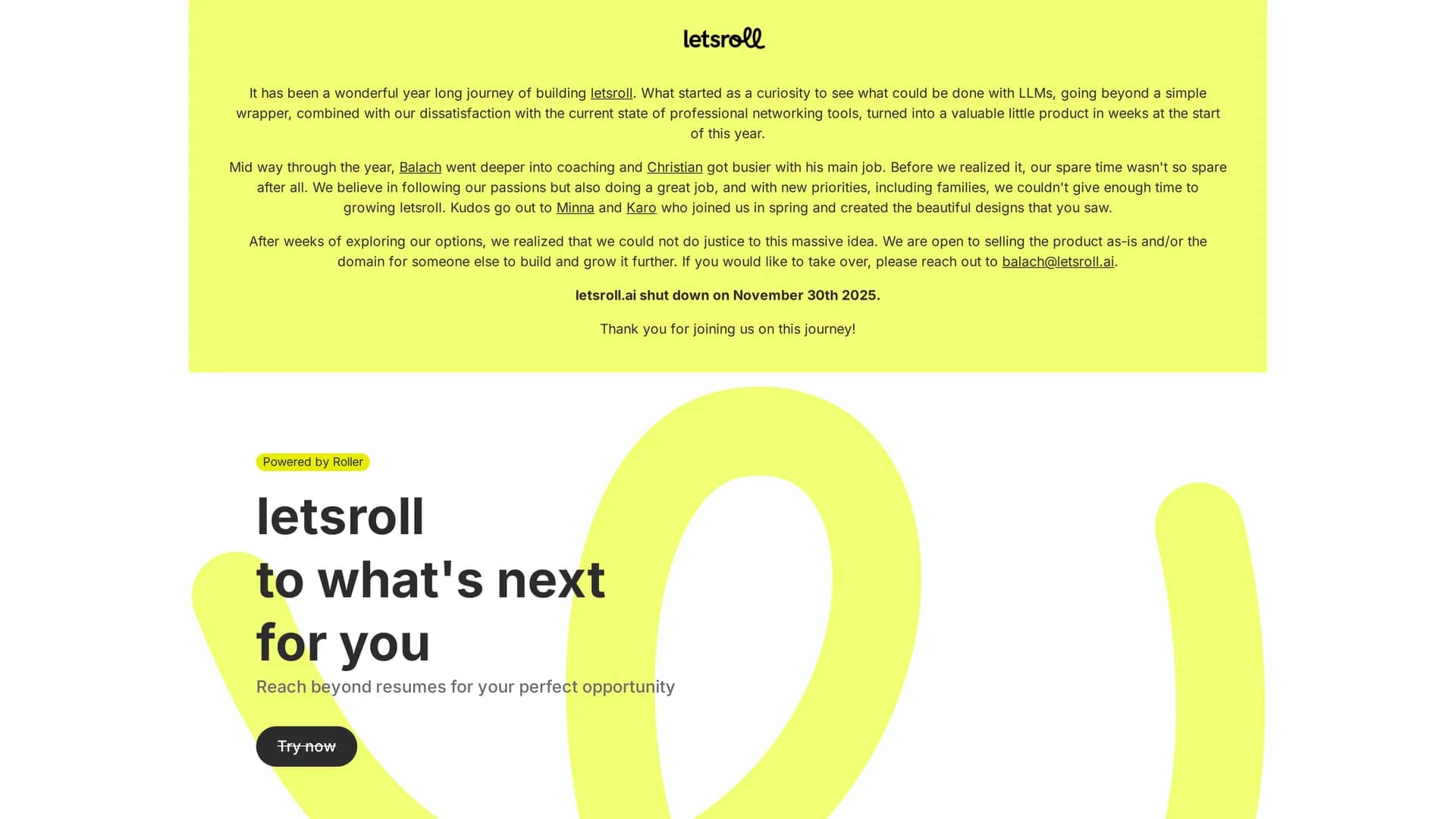 letsroll-ai homepage