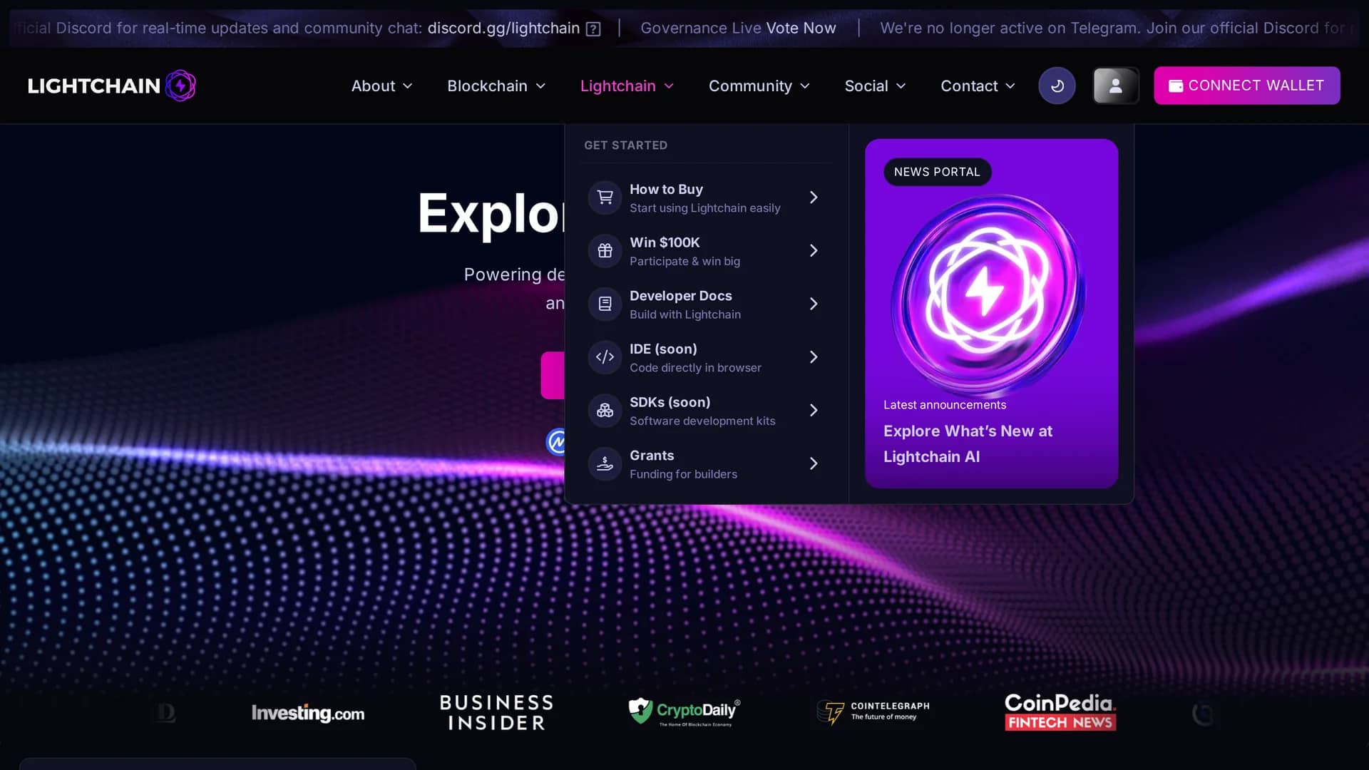 lightchain-ai homepage