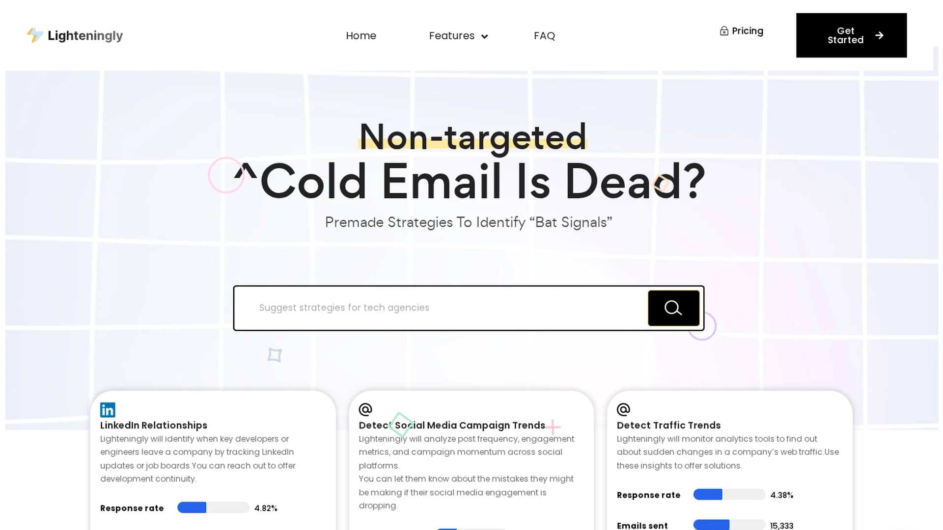 lighteningly-ai homepage