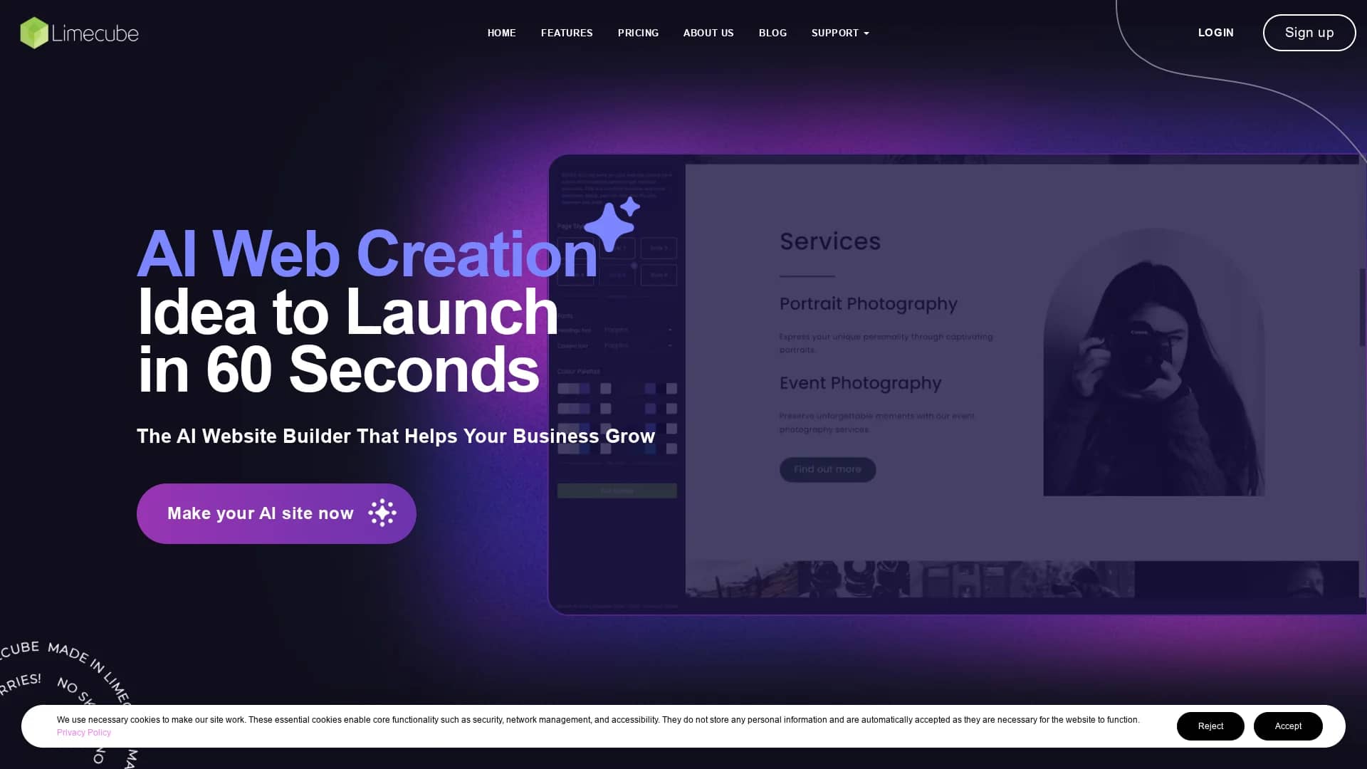 limecube homepage