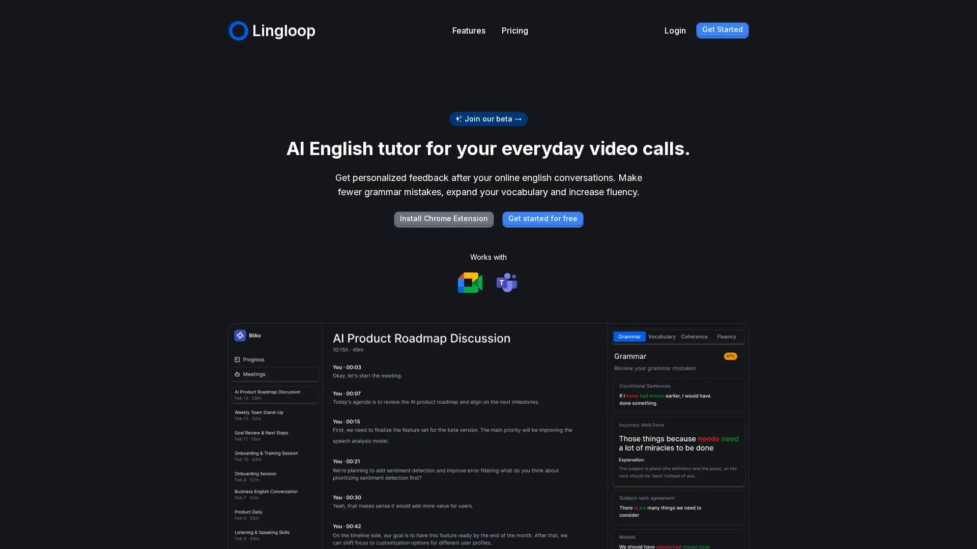 lingloop homepage