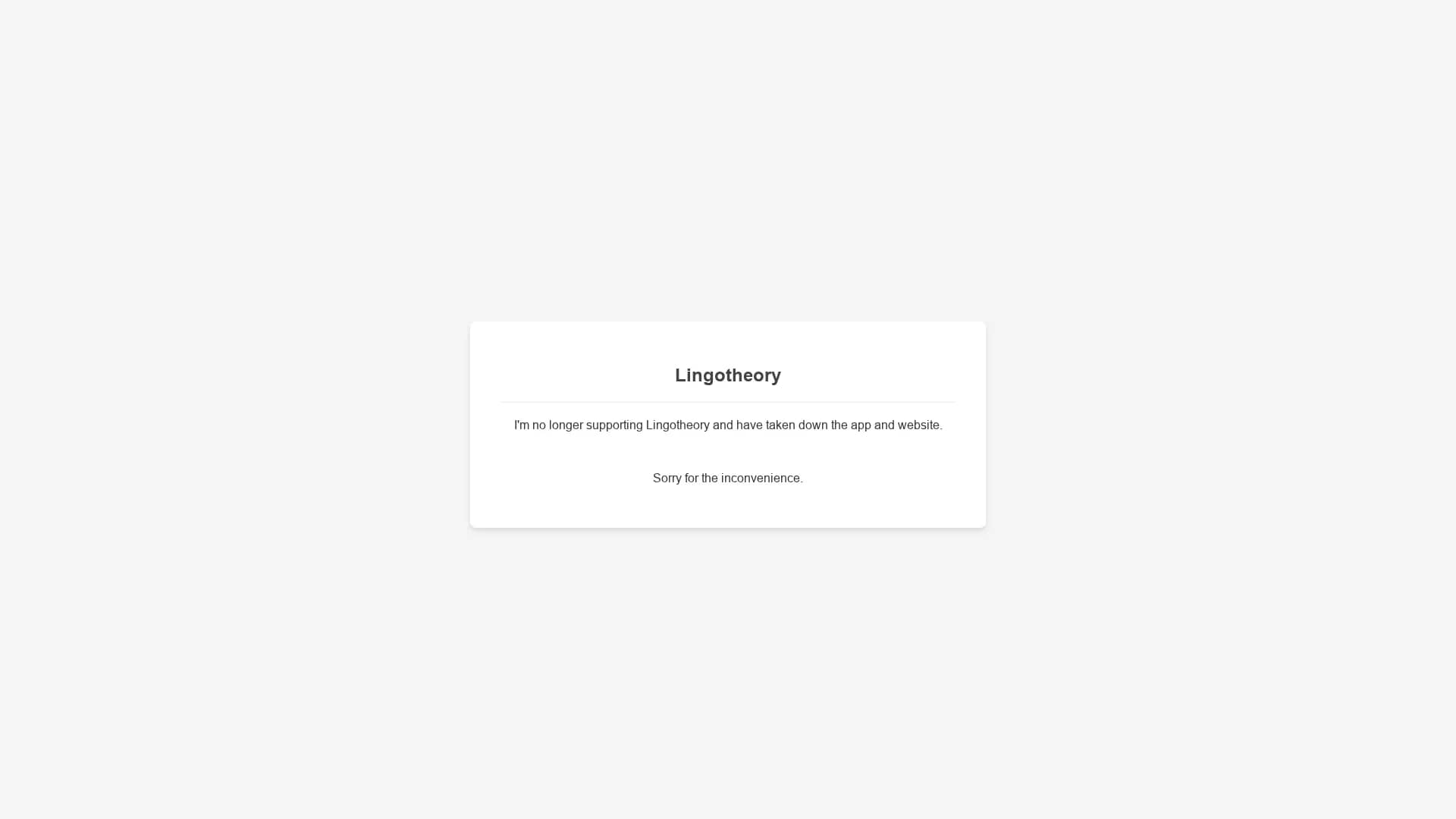 lingotheory homepage
