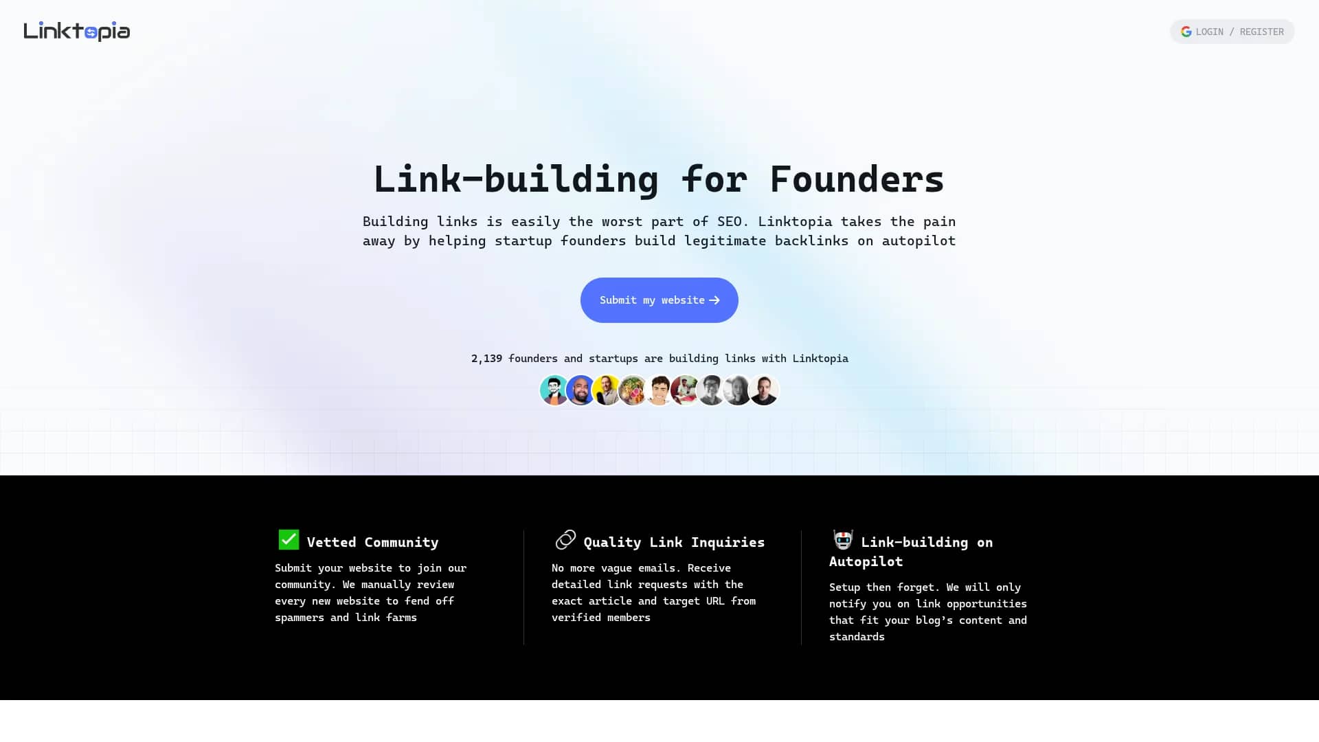 linktopia homepage