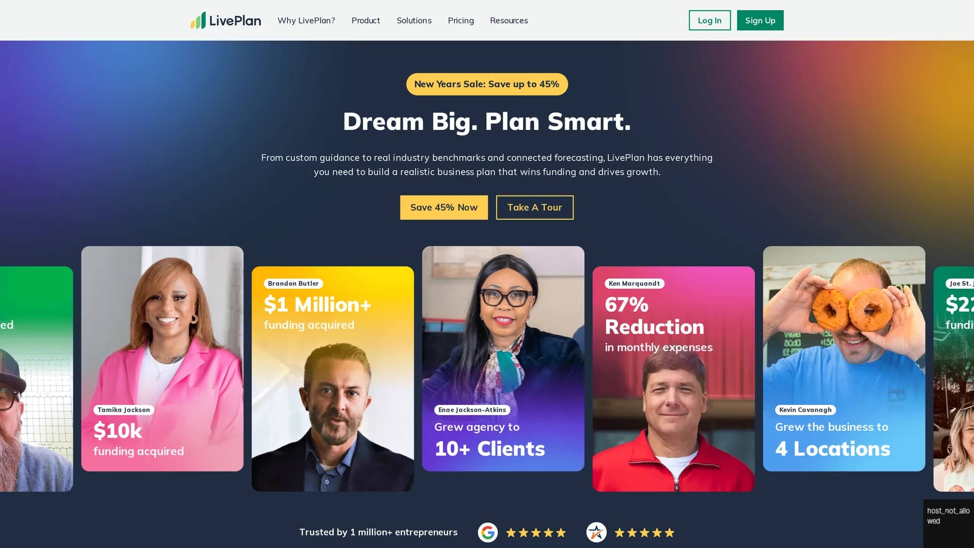 liveplan homepage