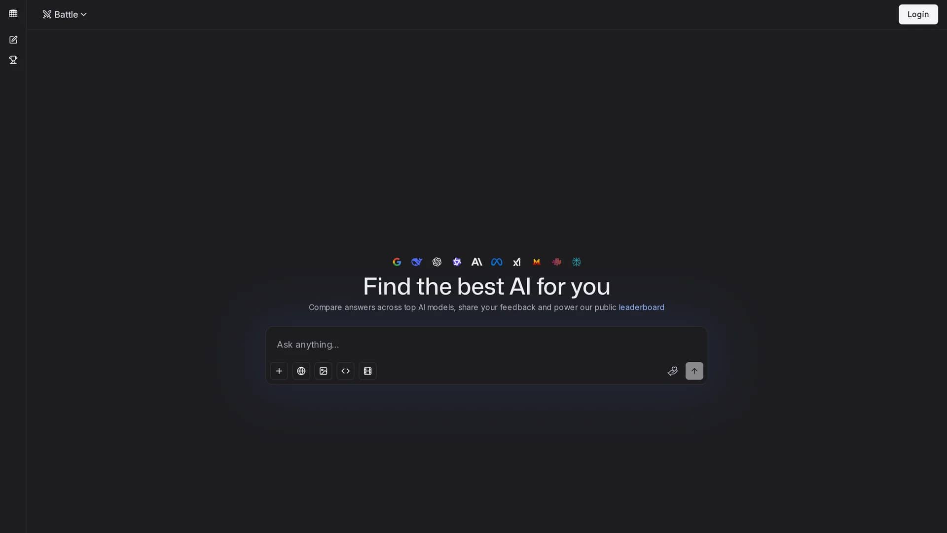 llmarena homepage