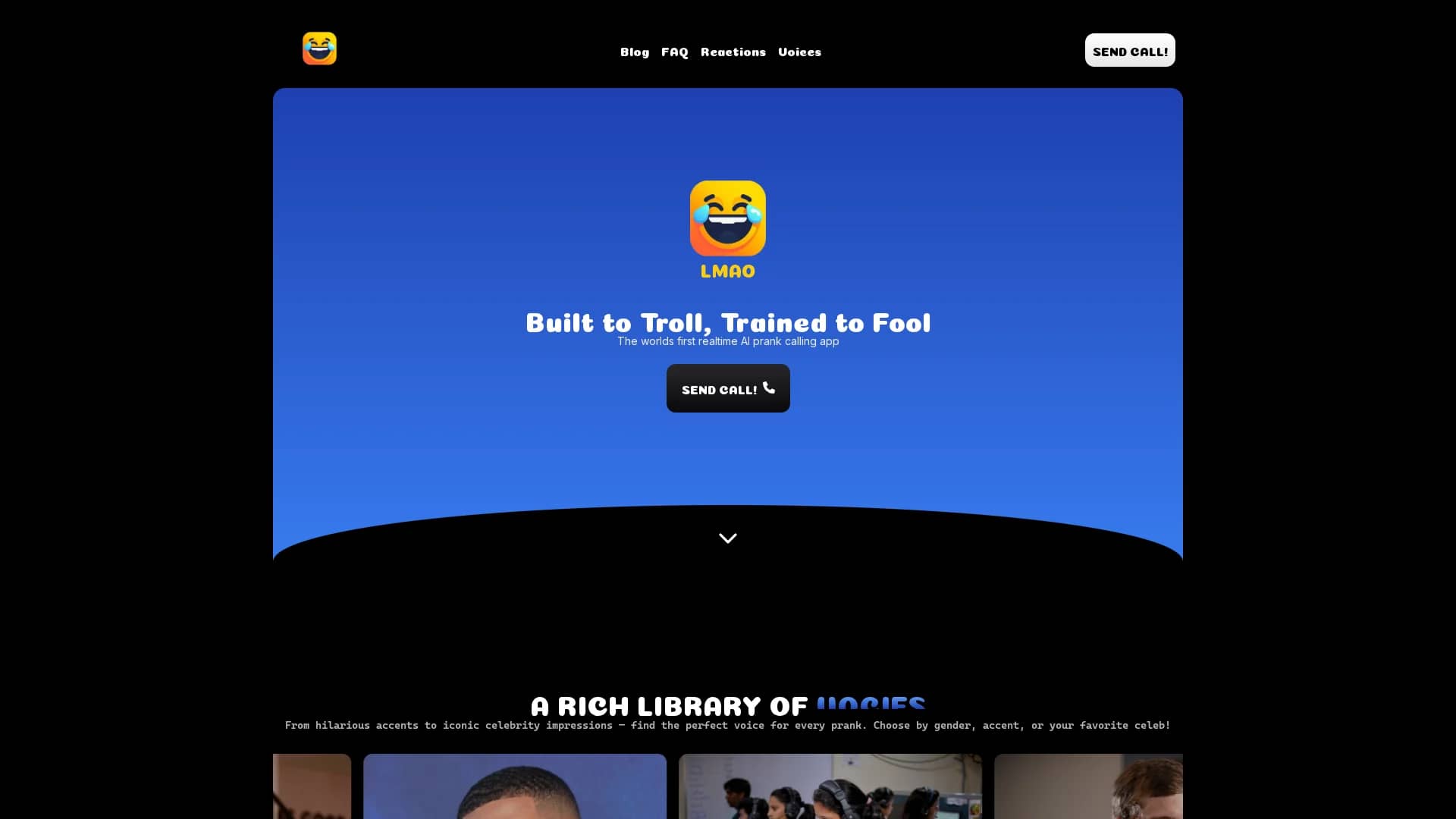 lmao homepage