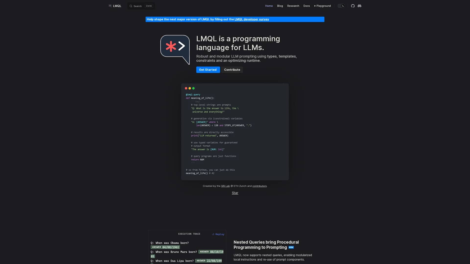 lmql homepage