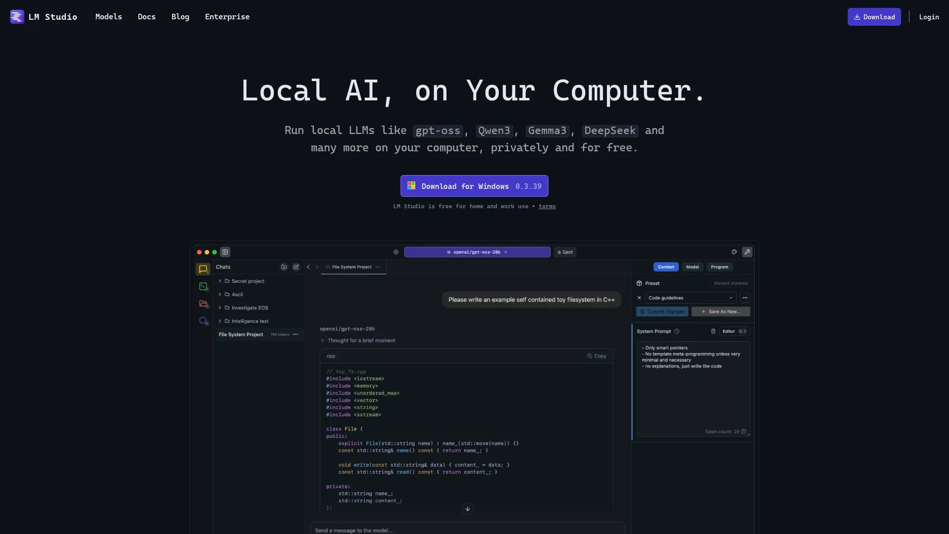 lmstudio-ai homepage