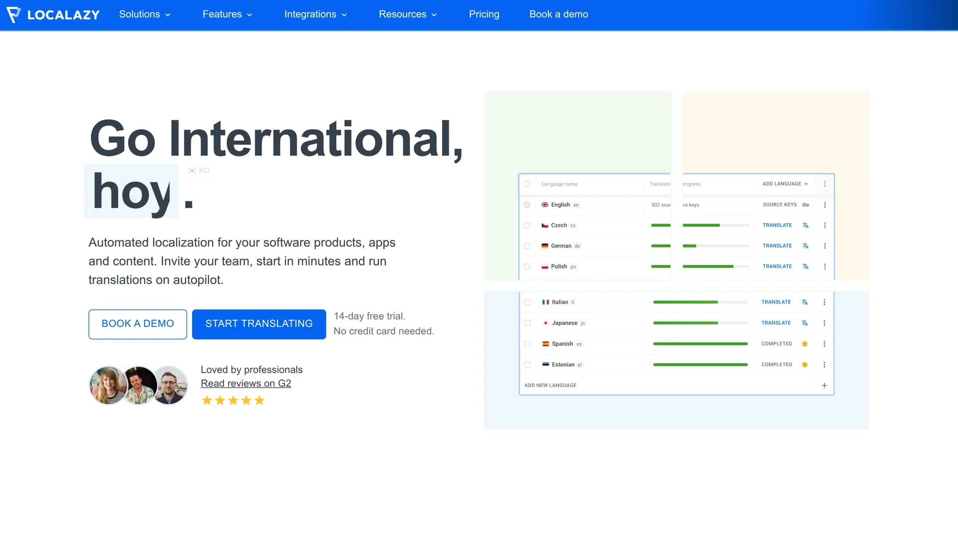 localazy homepage