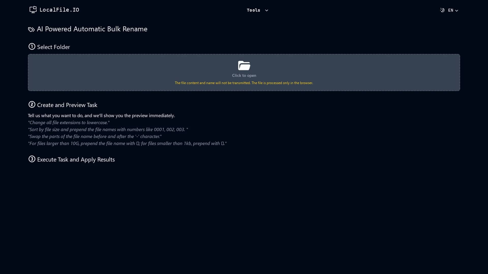 localfile-io homepage
