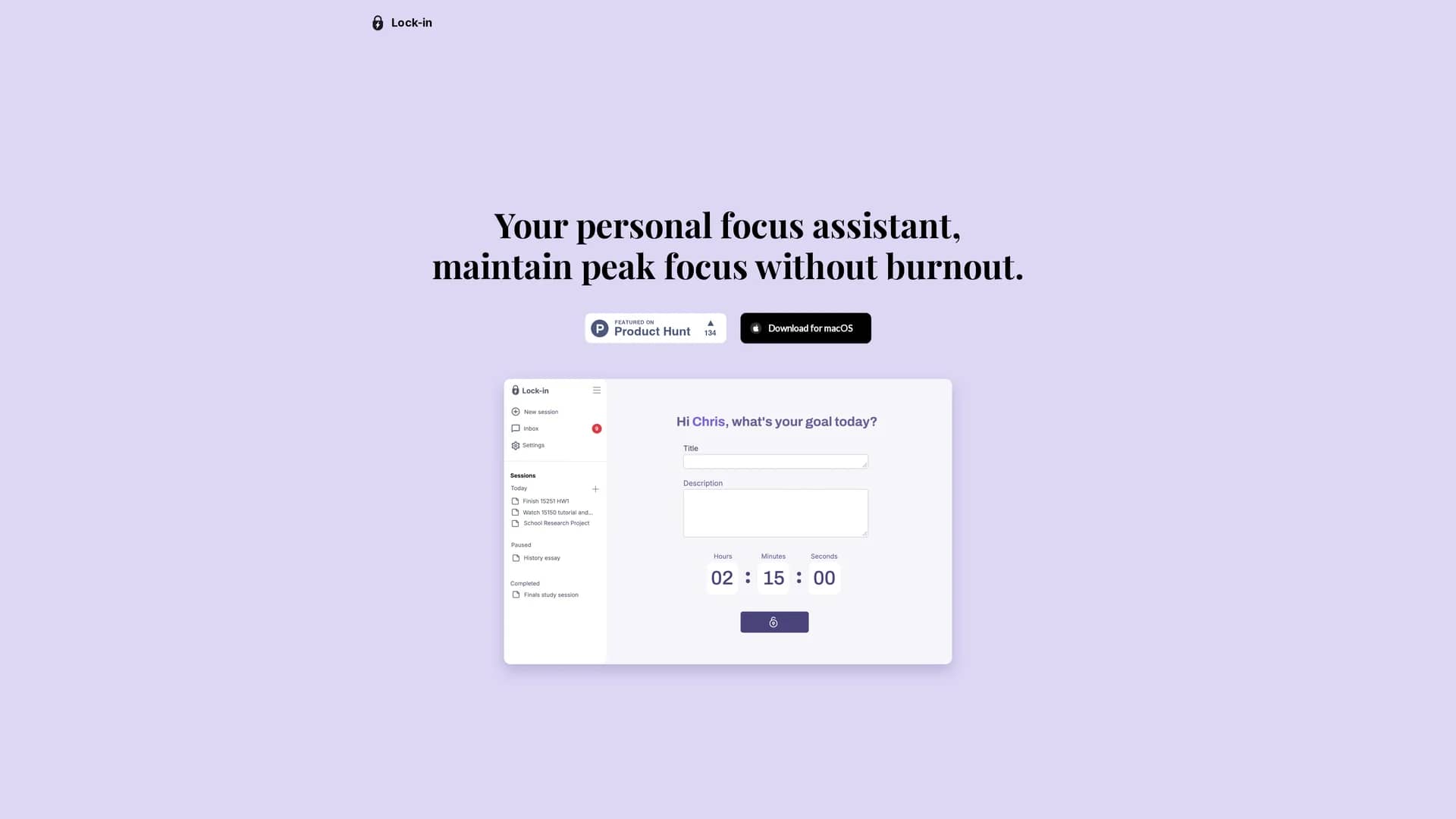 lock-in homepage