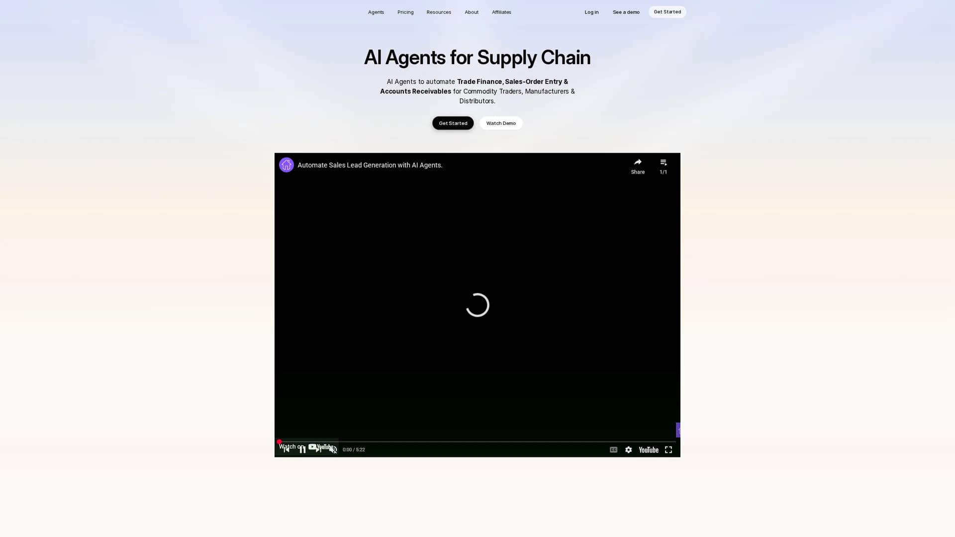 logistify-ai homepage