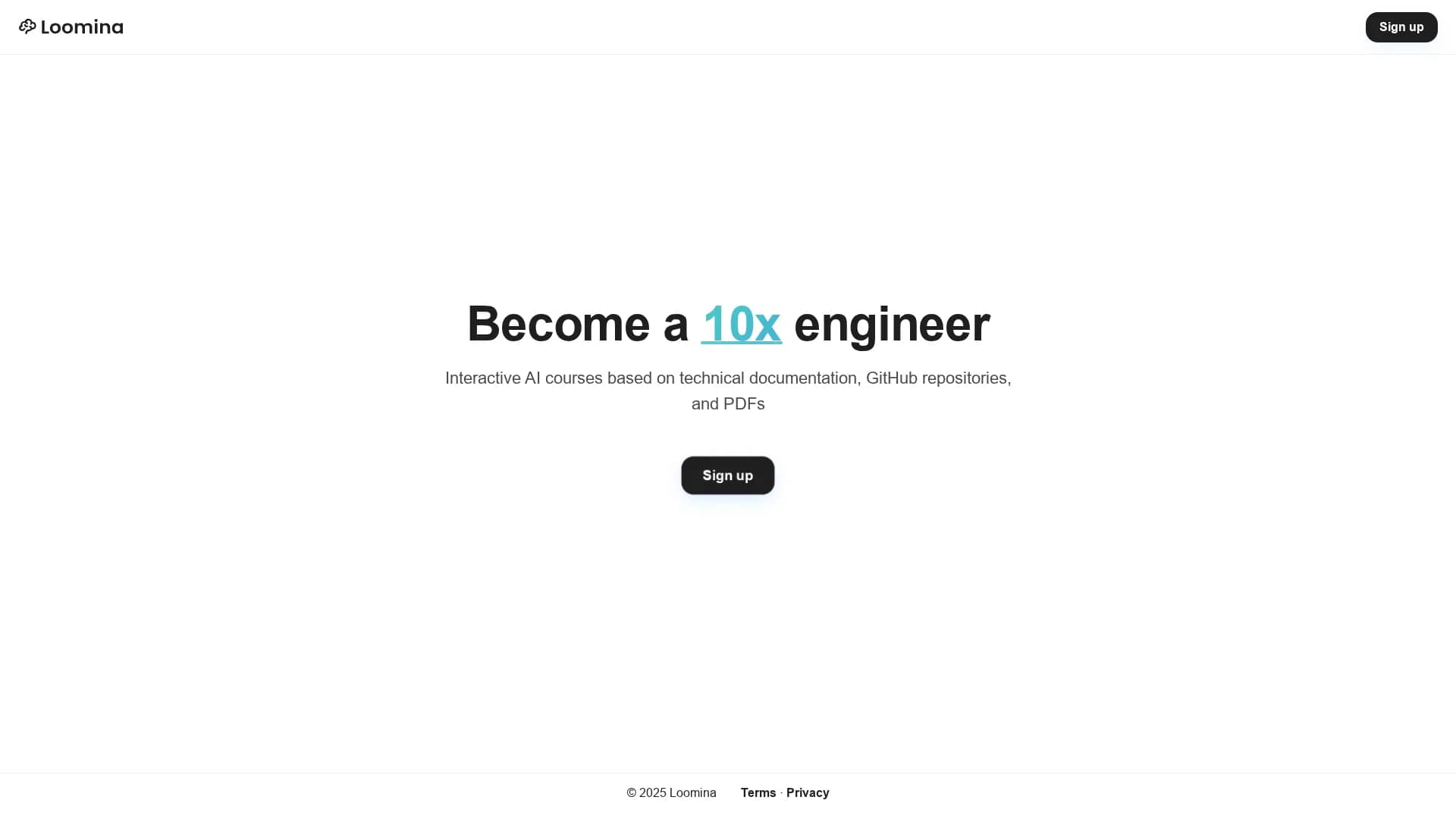 loomina homepage