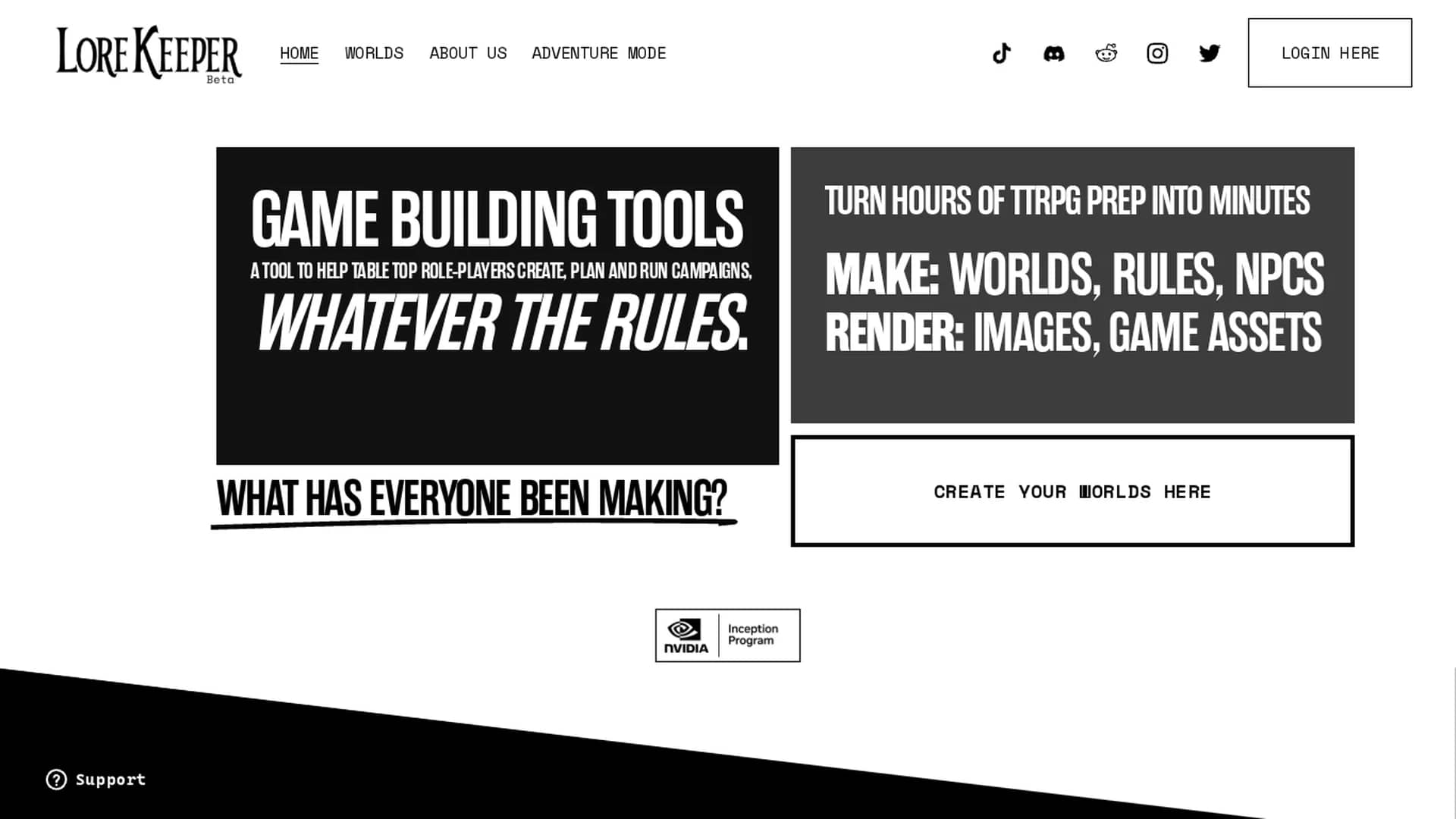 lorekeeper homepage