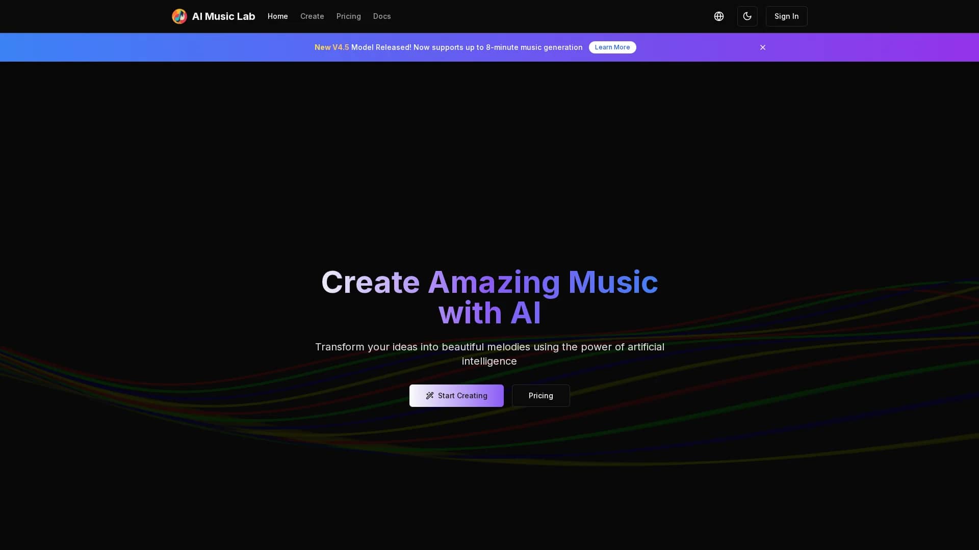lyrics-song-converter homepage