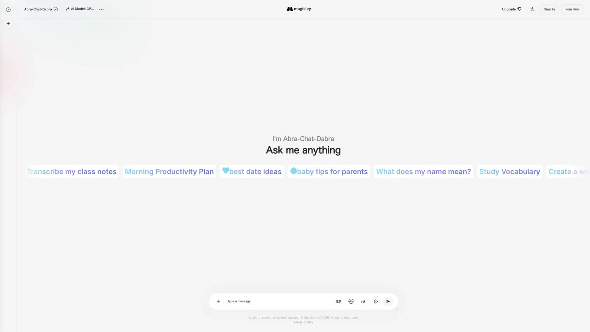 magicley-ai homepage