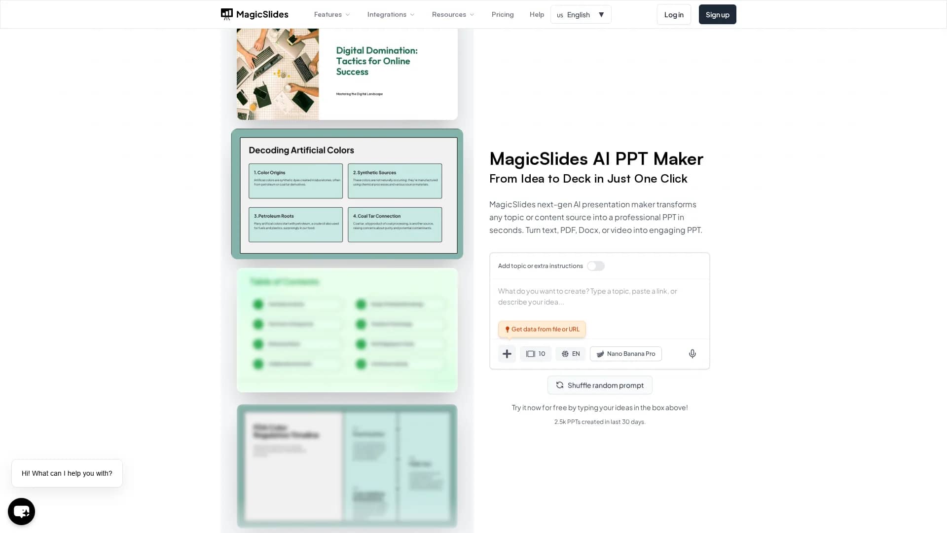 magicslides homepage
